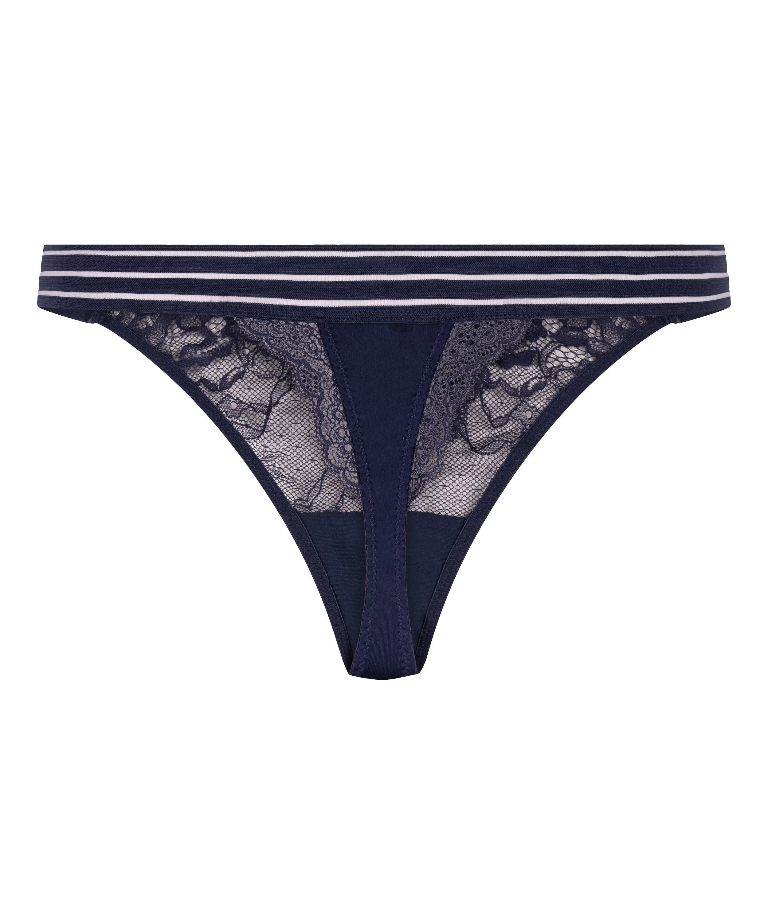 Hunkemoller Blue Women Sully Thong SKU: 302535_Blue Image 05