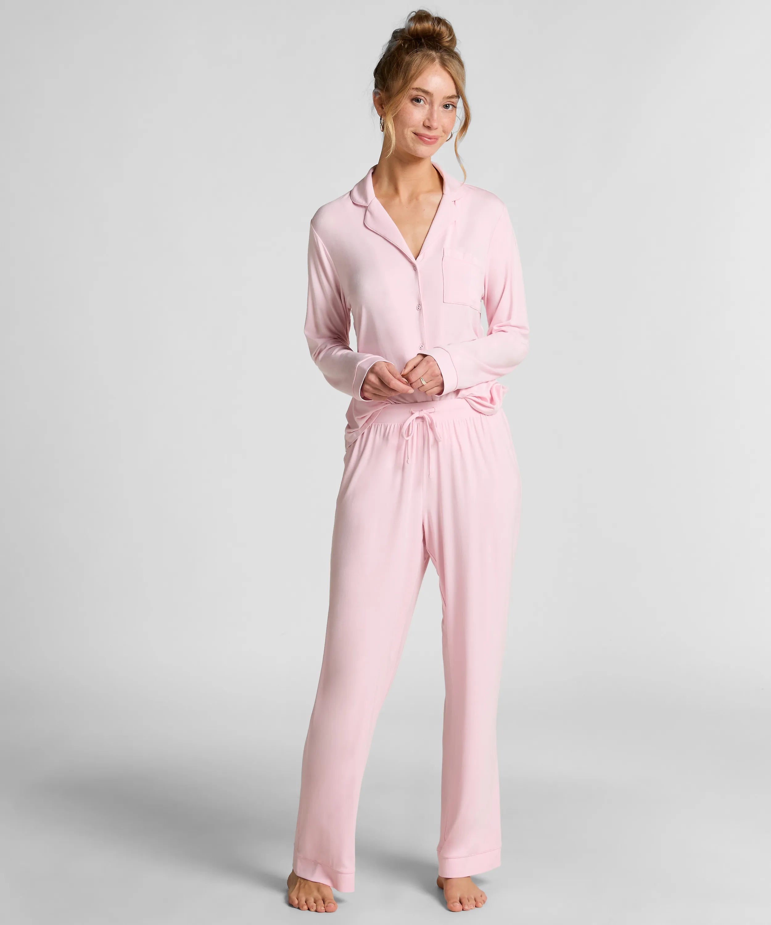 Hunkemoller_Pink_Essential Jersey Pants_302652_Pink_01