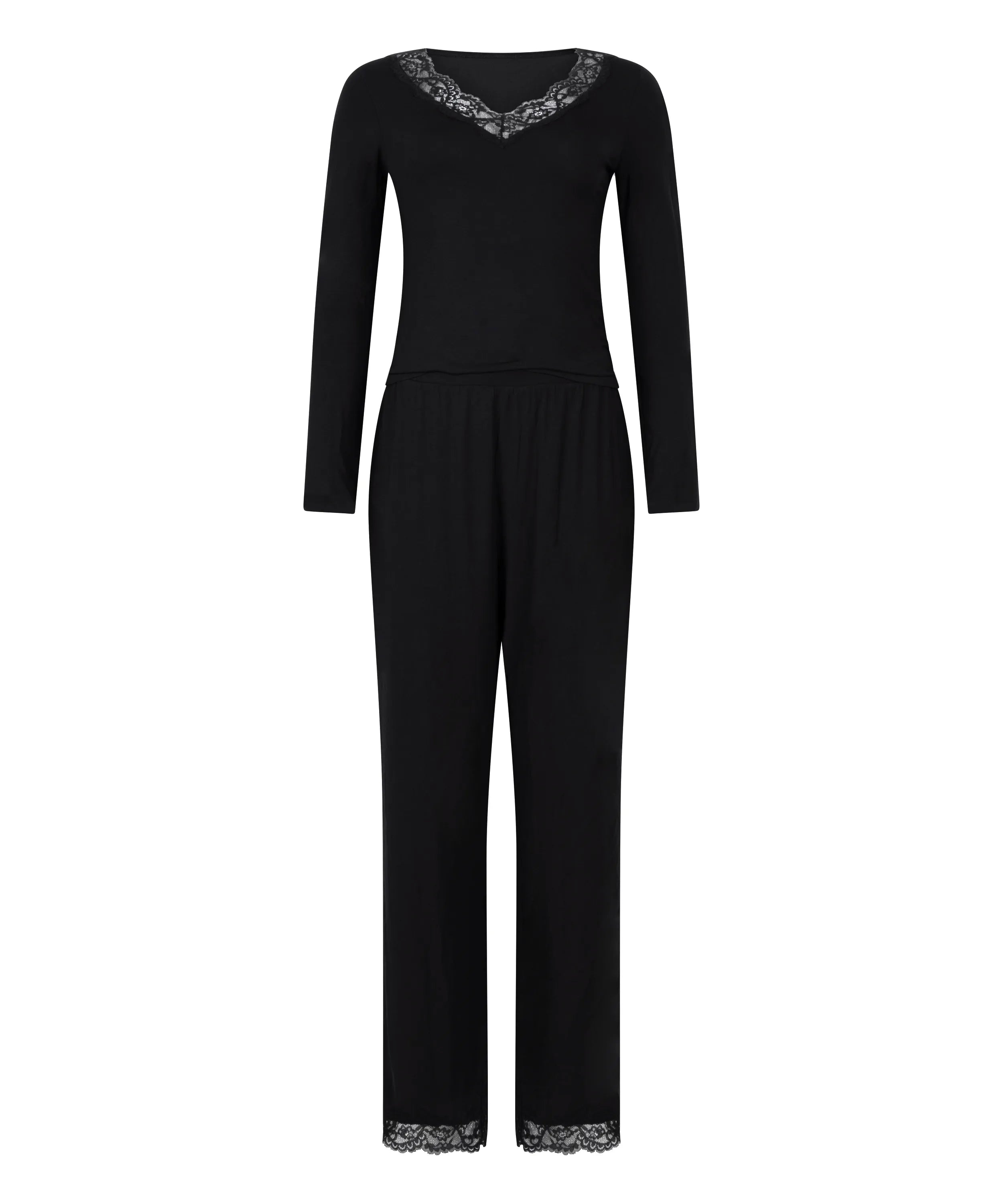 Hunkemoller_Black_Pyjama Set_302674_Black_05