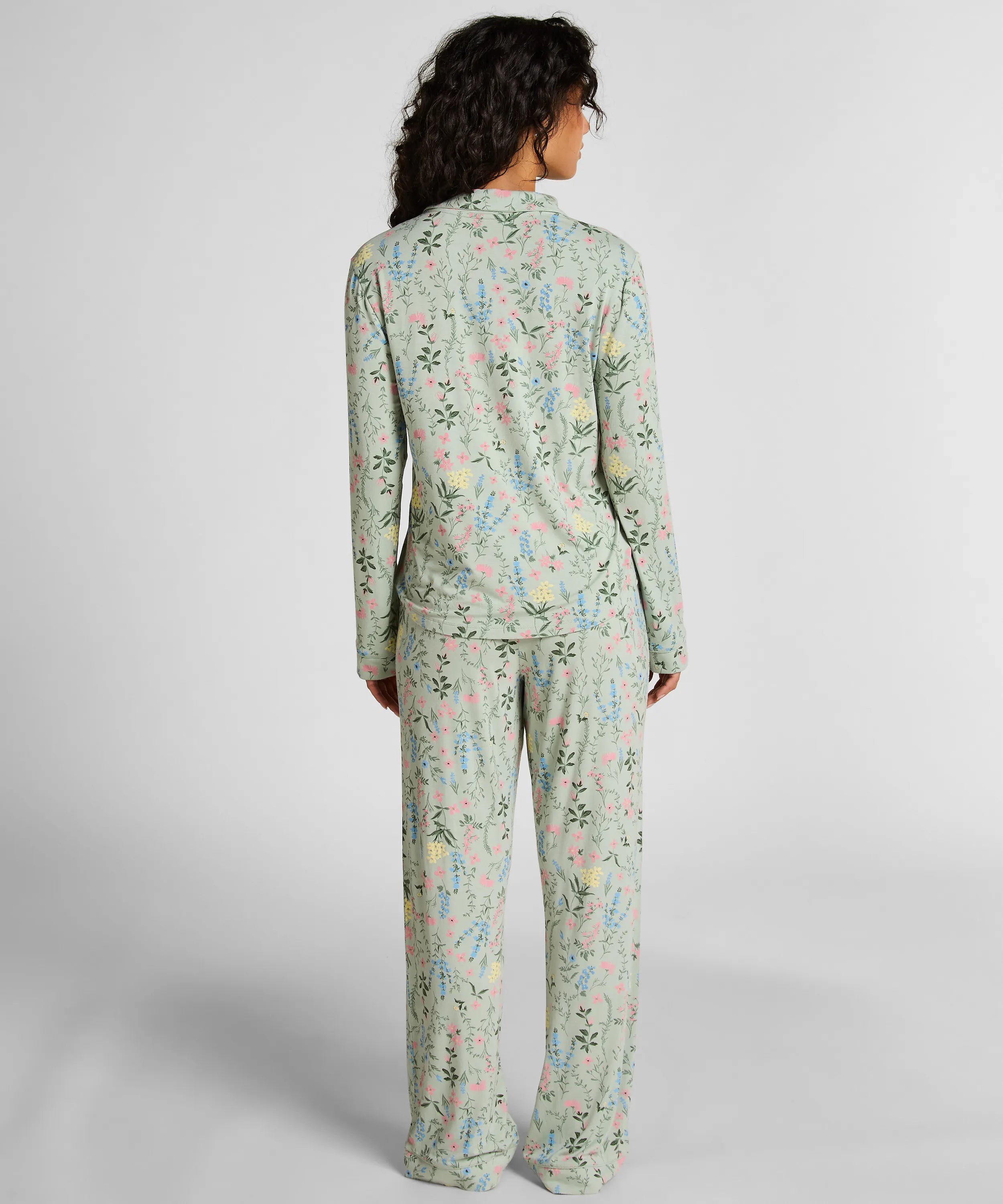 Hunkemoller_Green_Pyjama Jacket Jersey_302700_HKM Green_03