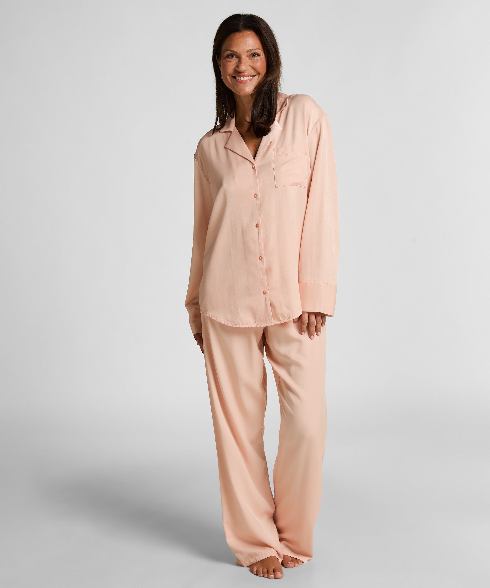 Hunkemoller_Pink_Ayla Satin Long-Sleeved Jacket_302769_Pink_03