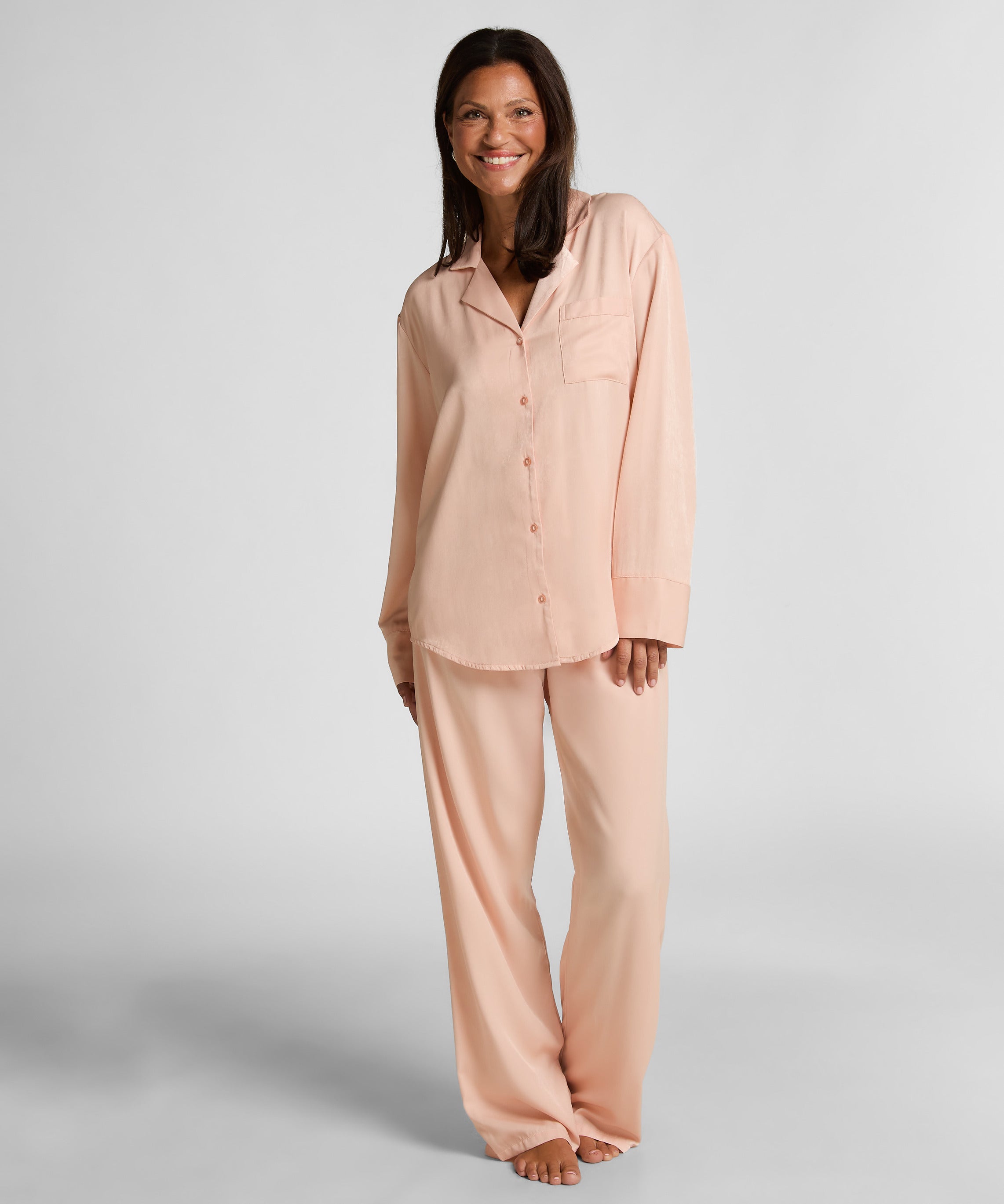 Hunkemoller_Pink_Satin Trousers_302772_Pink_01