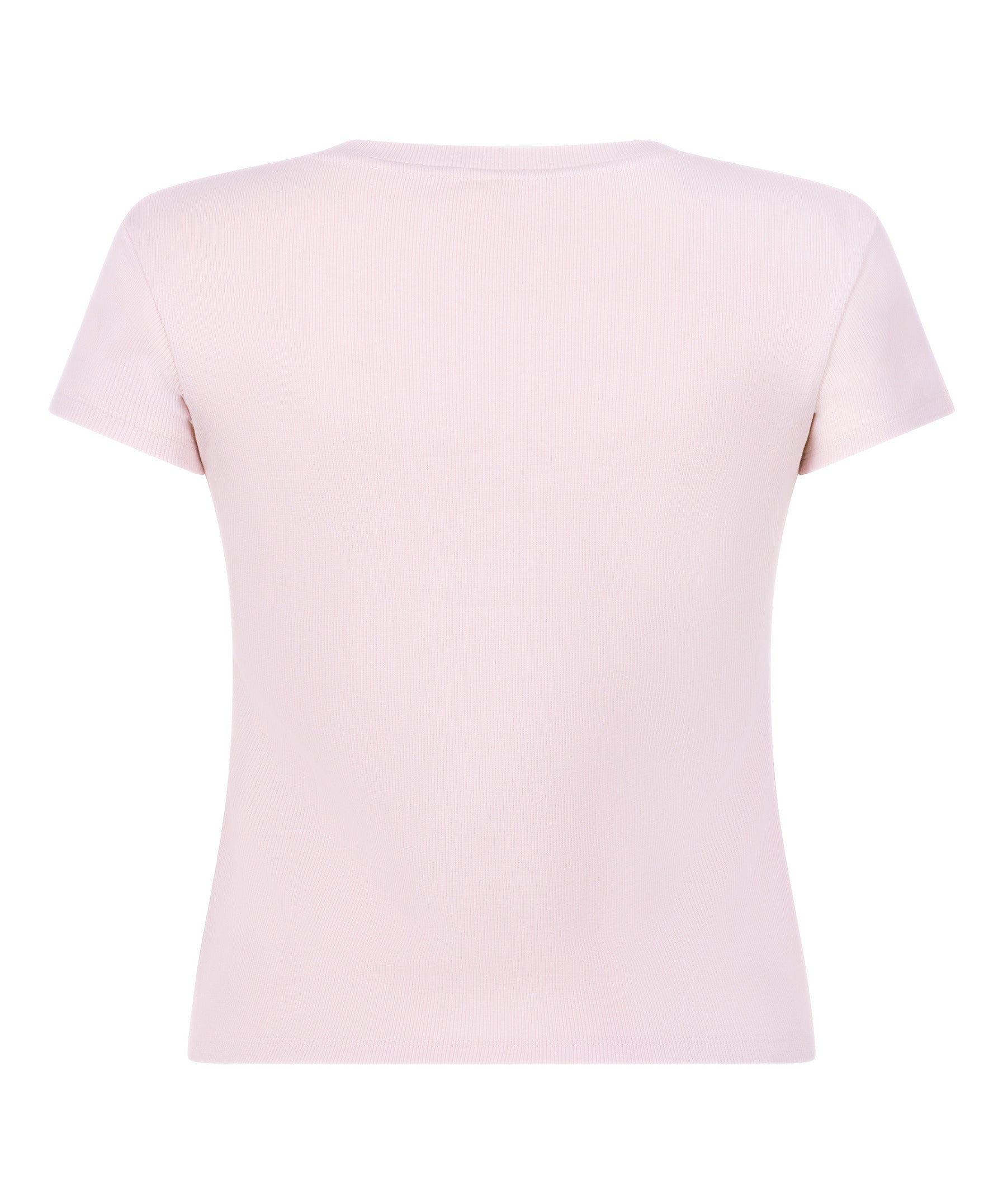 Hunkemoller_Pink_Ribbed Crew Neck Short-Sleeved Pyjama Top_302869_Pink_06