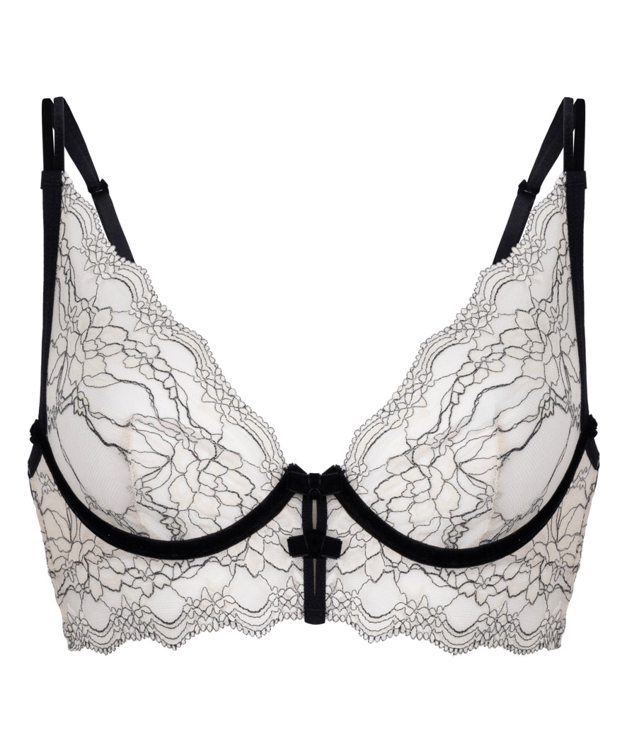 Hunkemoller_Birch_Agnes Non-Padded Underwired Longline Bra in Different Cup Sizes_303002_Birch_05