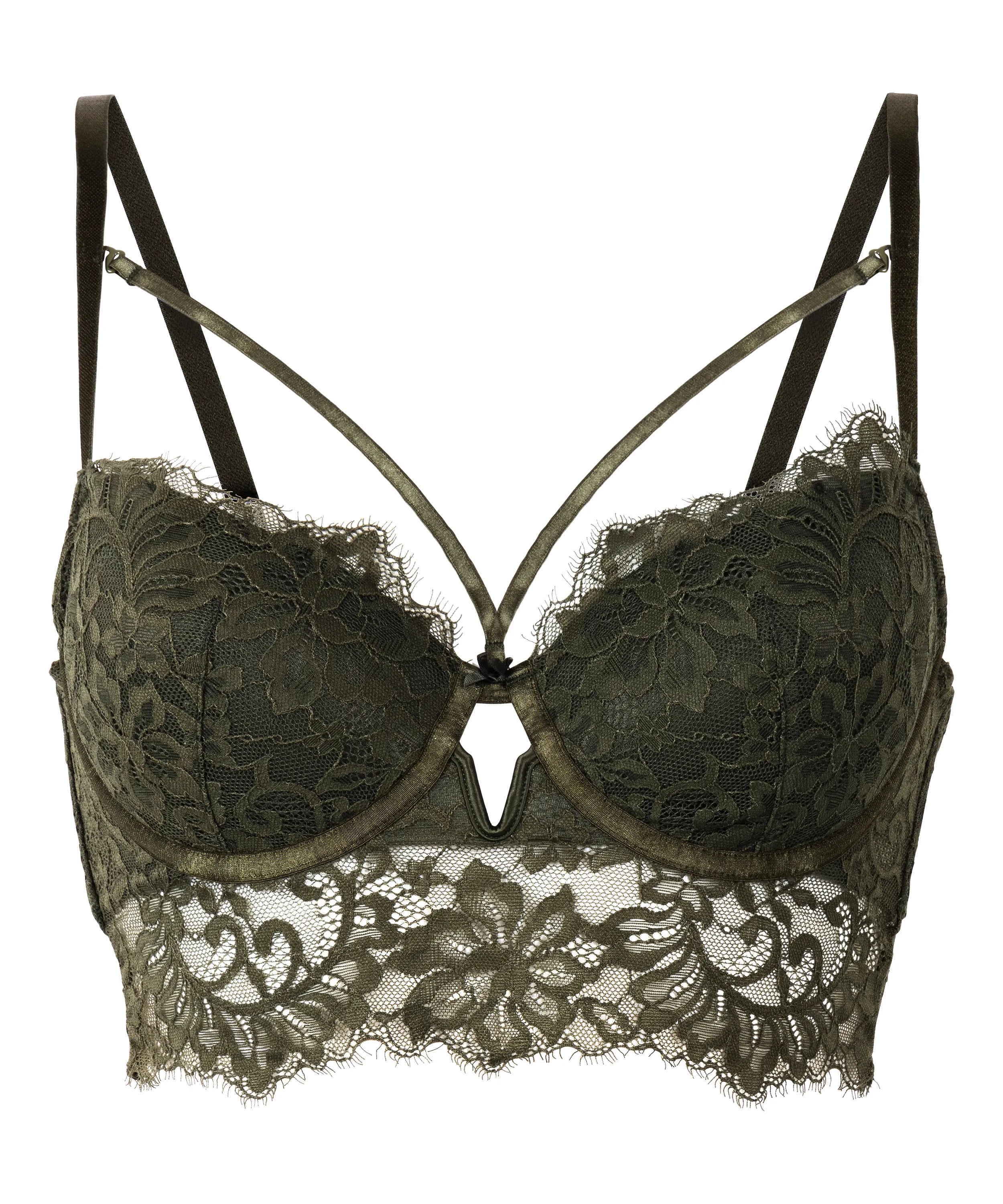 Hunkemoller_Green_Isabella Padded Underwired Longline Bra in Different Cup Sizes_303017_Deep Depths_05
