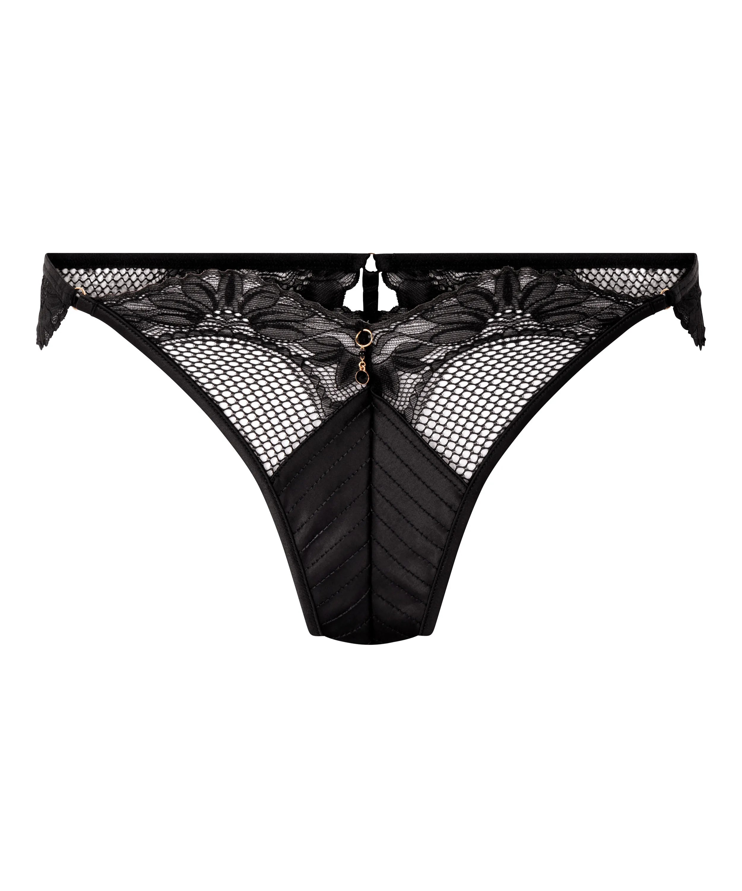 Hunkemoller_Black_Belladonna Thong_303238_Caviar_04