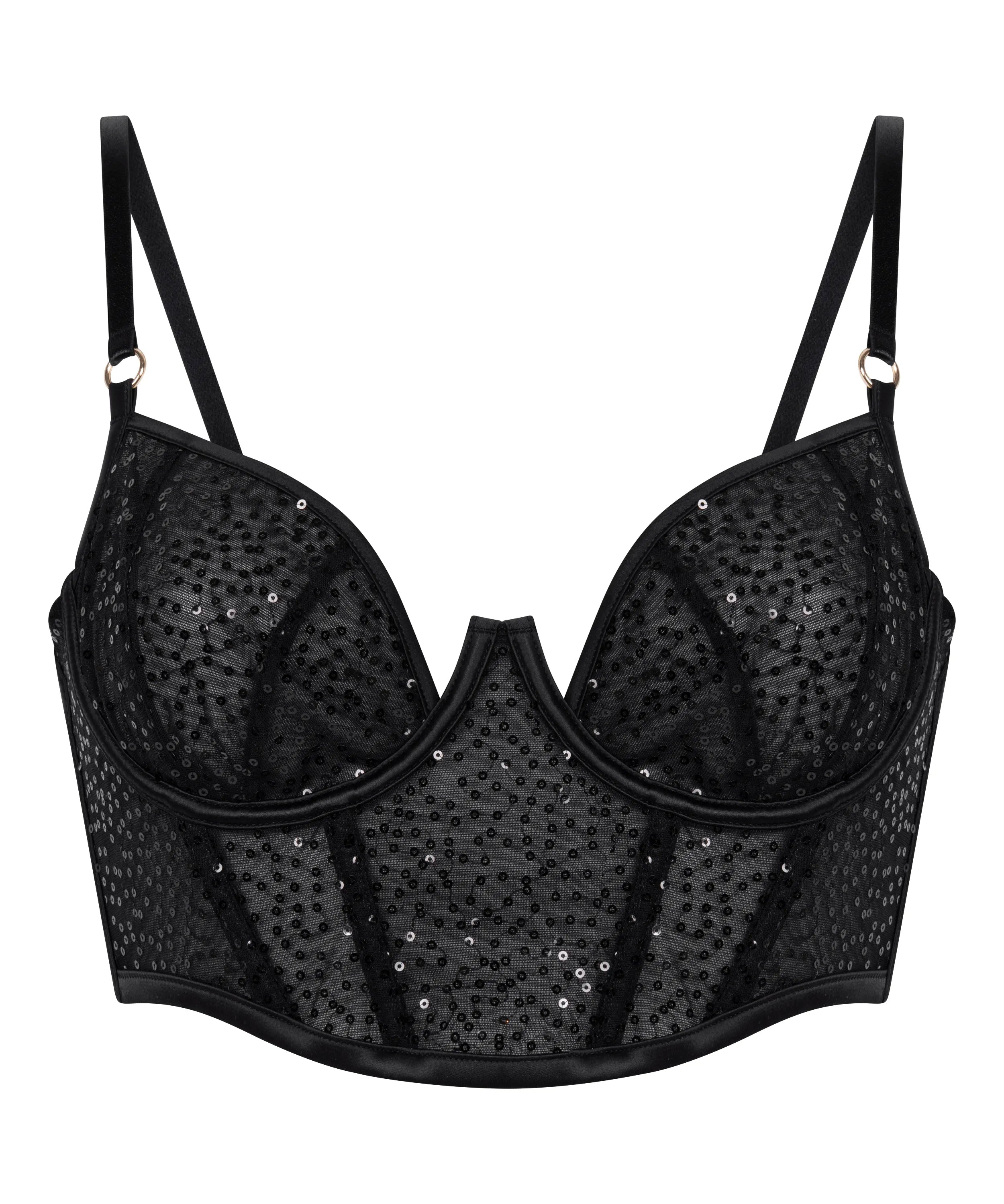 Hunkemoller_Black_Elle Non-Padded Underwired Longline Bra in Different Cup Sizes_303243_Caviar_09