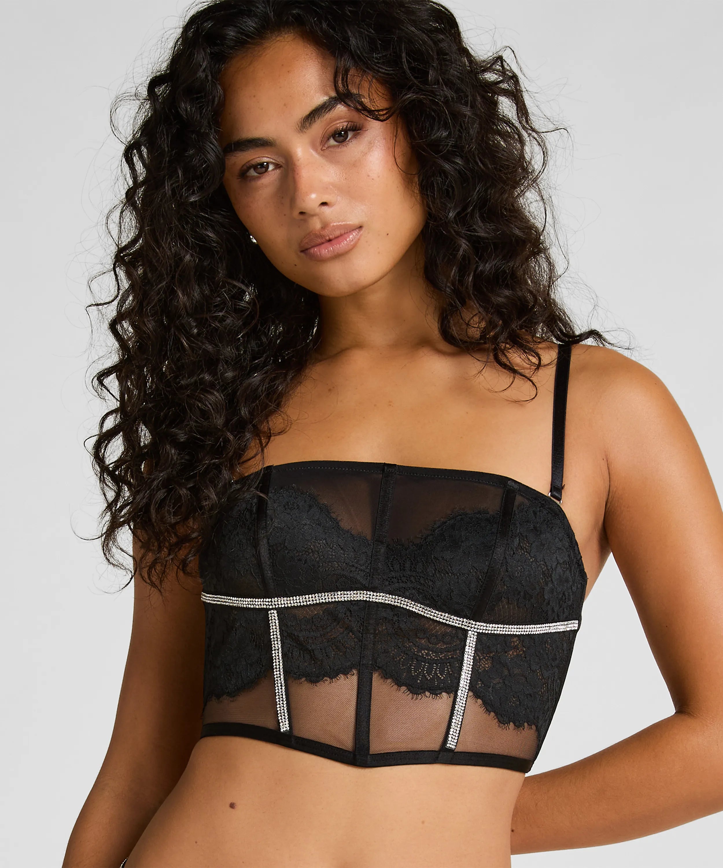 Hunkemoller_Black_Odette Bustier_303414_Caviar_01
