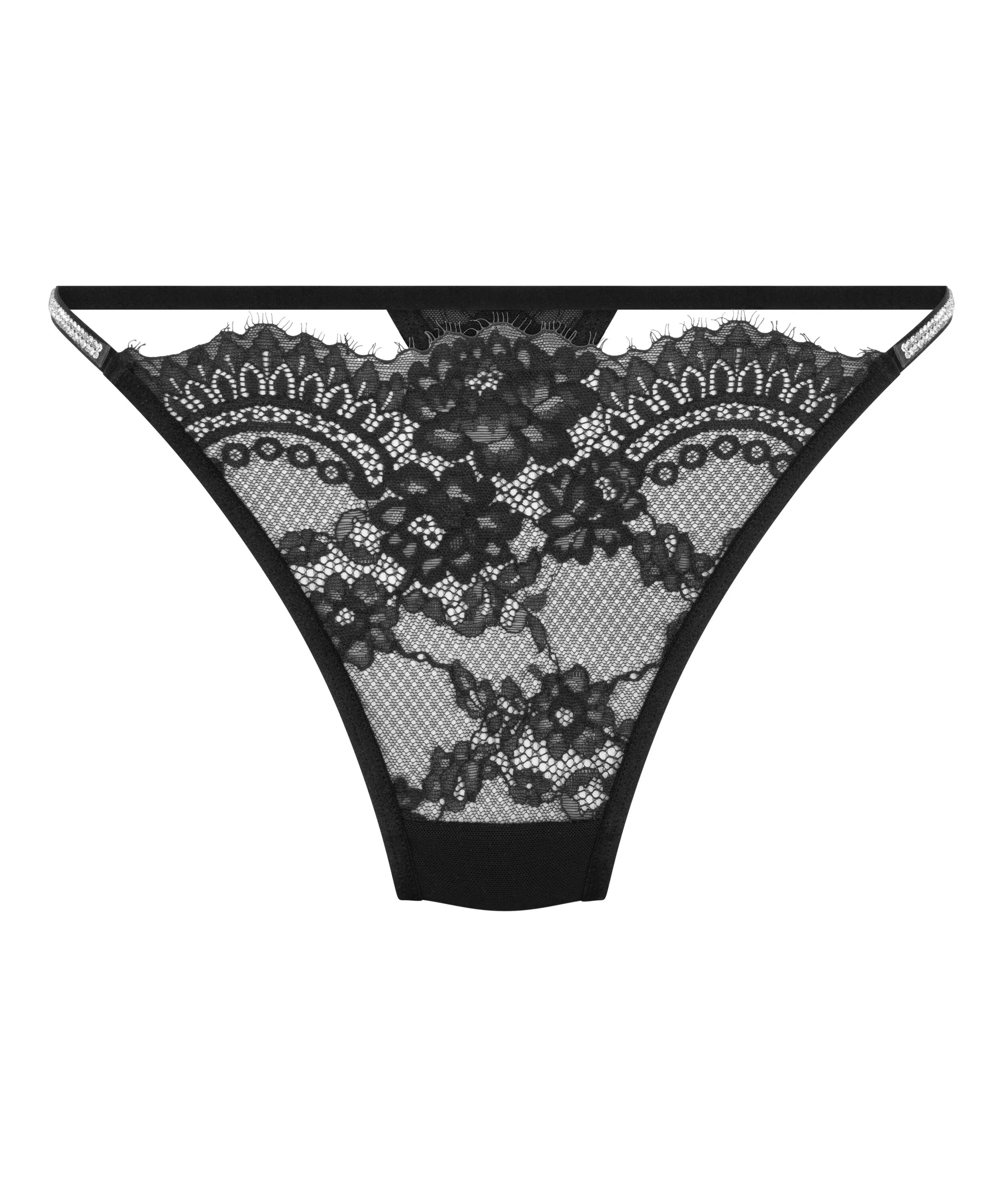 Hunkemoller_Black_Odette Highleg Thong_303415_Caviar_04