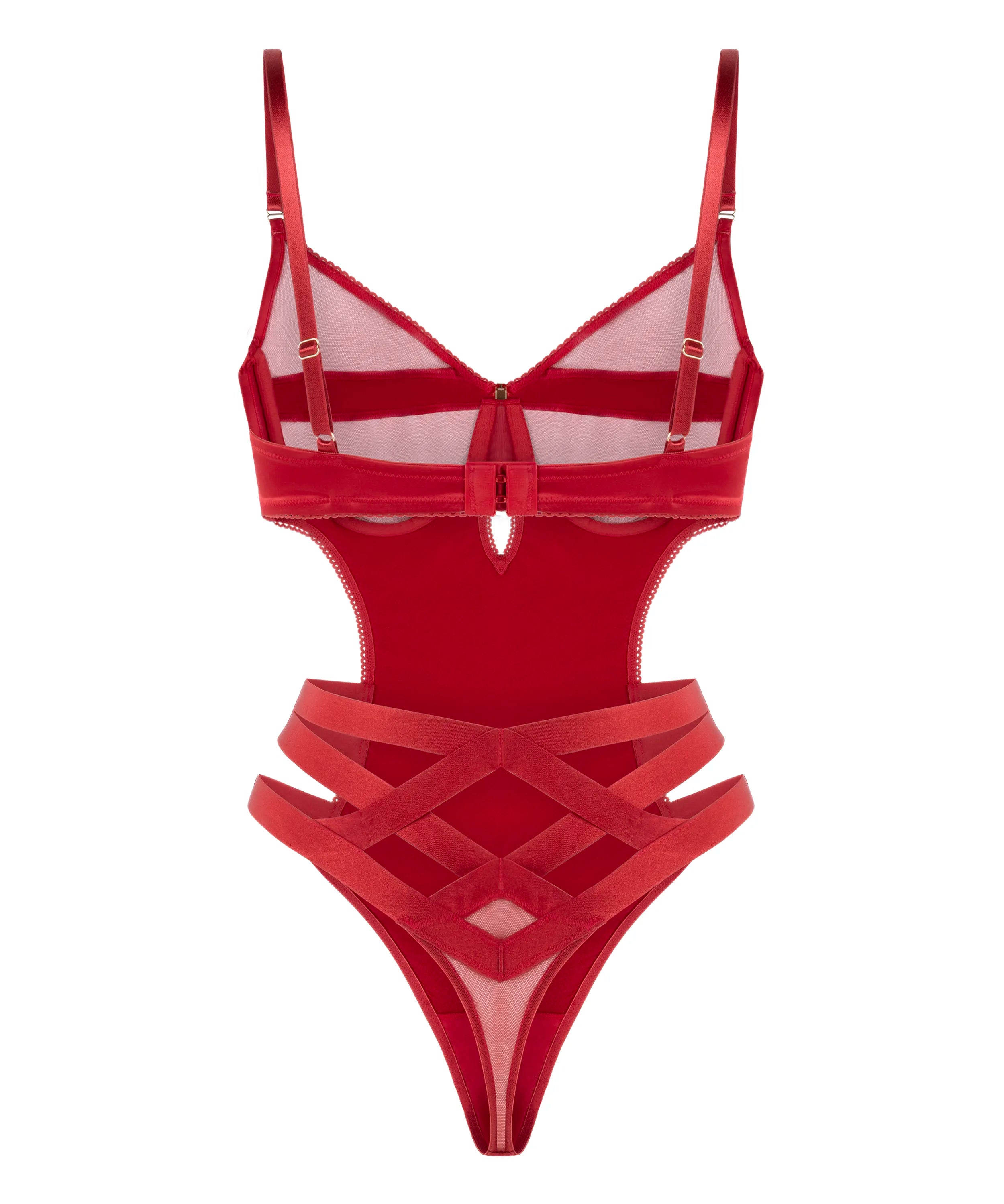 Hunkemoller_Red_Vienna Body in Different Cup Sizes_303421_Chili Pepper_05