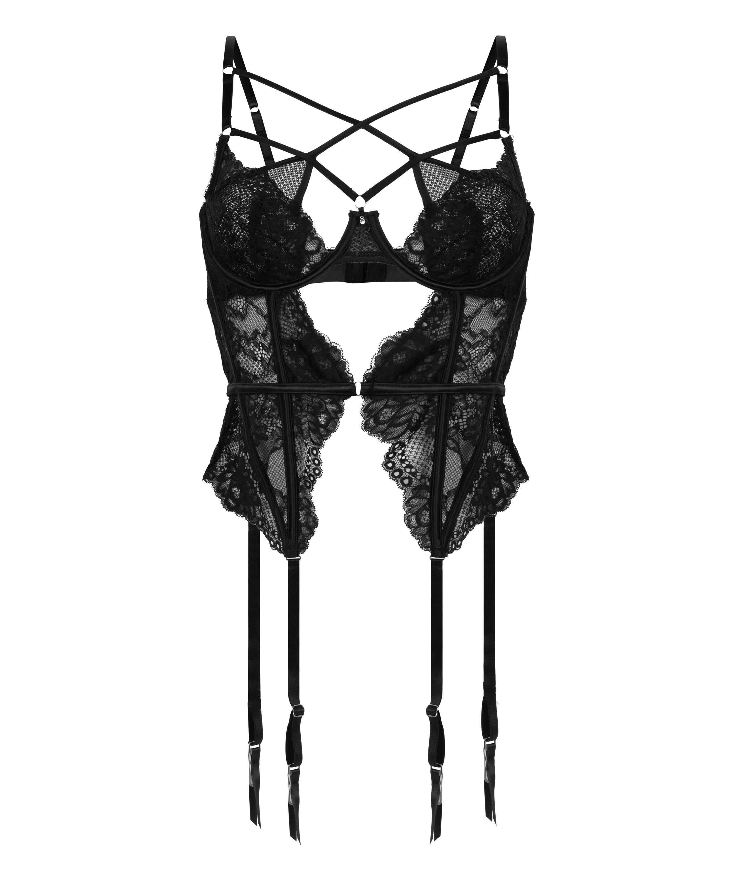 Hunkemoller_Black_Anna Bustier in Different Cup Sizes_303479_Caviar_05