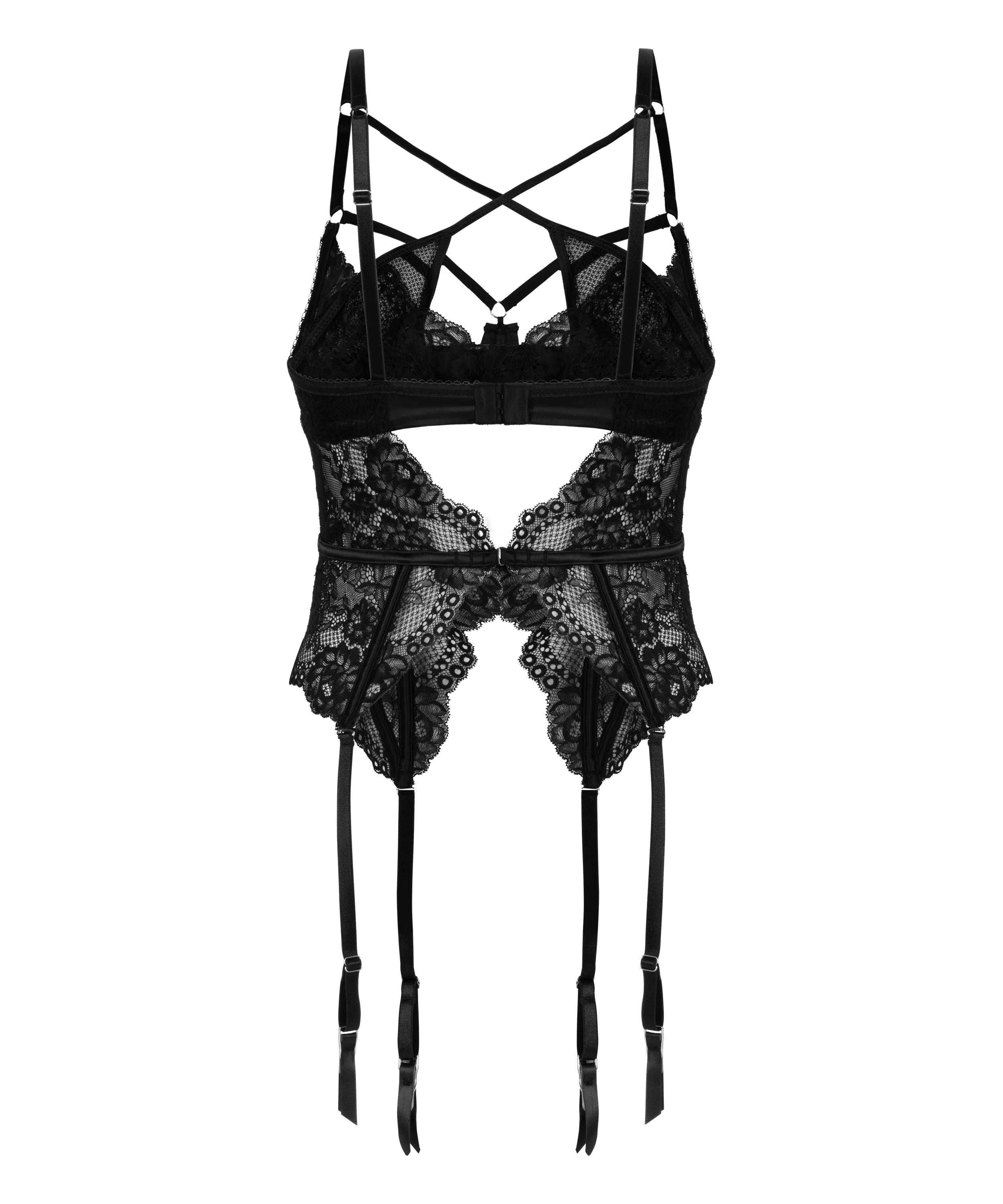 Hunkemoller_Black_Anna Bustier in Different Cup Sizes_303479_Caviar_06