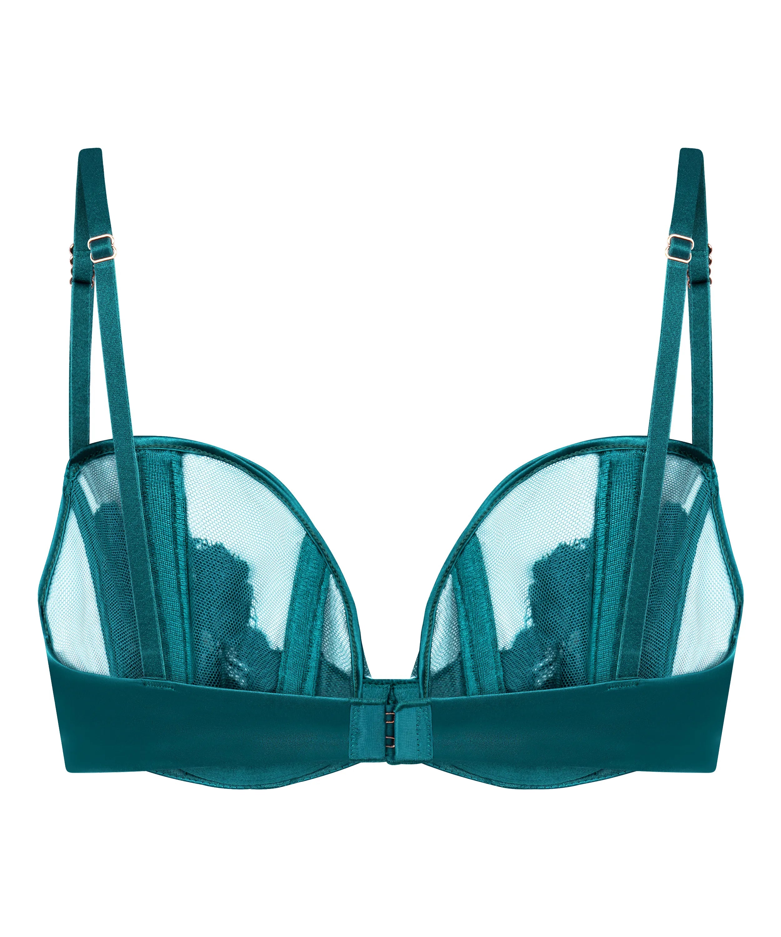 Hunkemoller_Green_Ember Non-Padded Underwired Bra in Different Cup Sizes_303532_Deep Teal_06