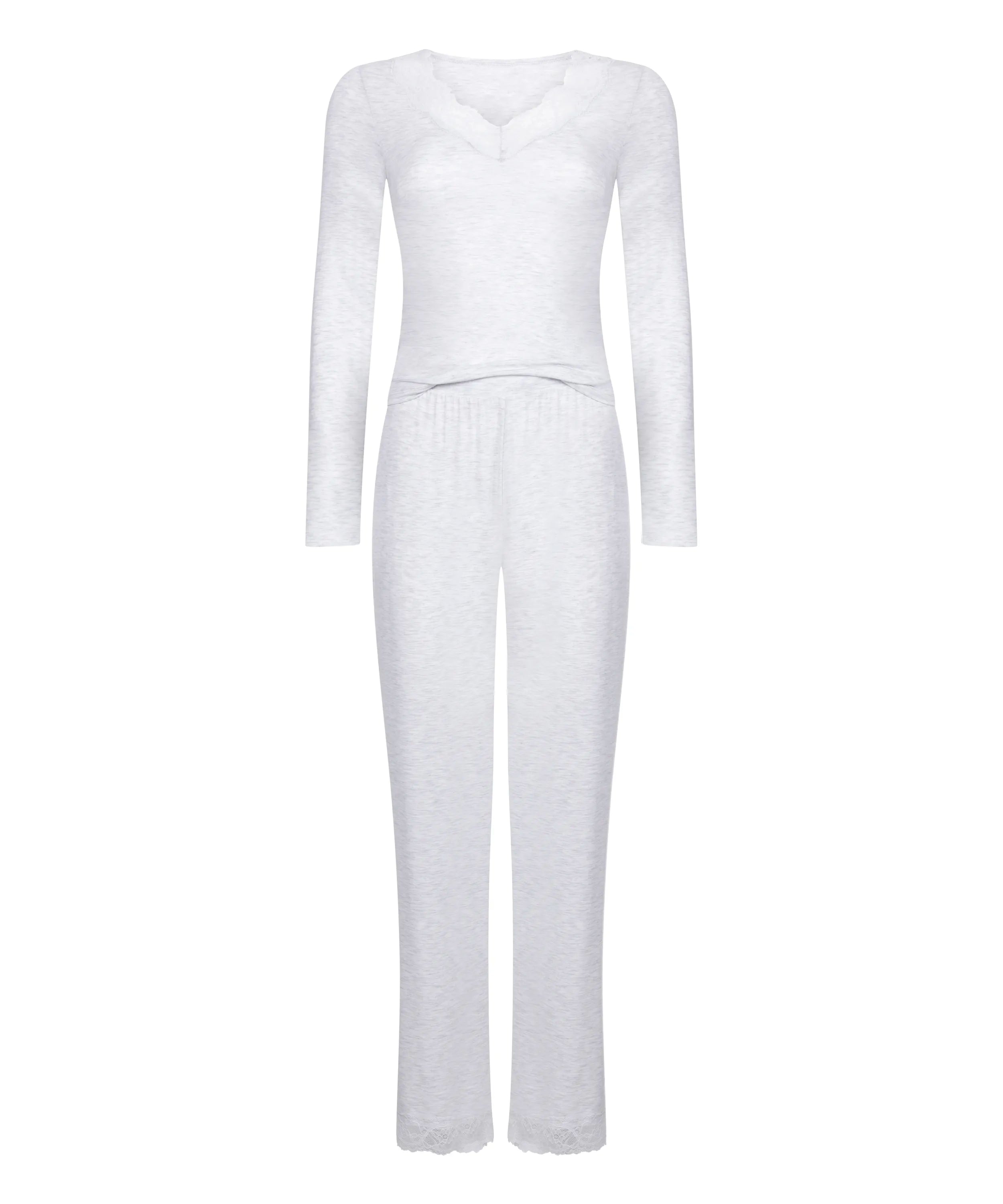 Hunkemoller_Gray_Pyjama Set_303589_White Grey Melee_05