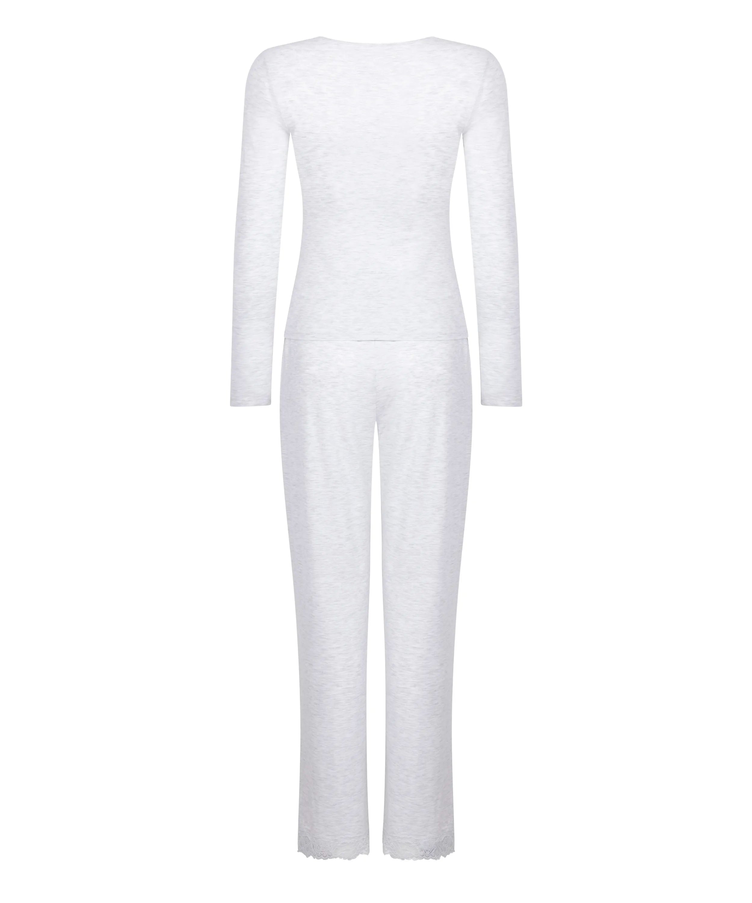 Hunkemoller_Gray_Pyjama Set_303589_White Grey Melee_06