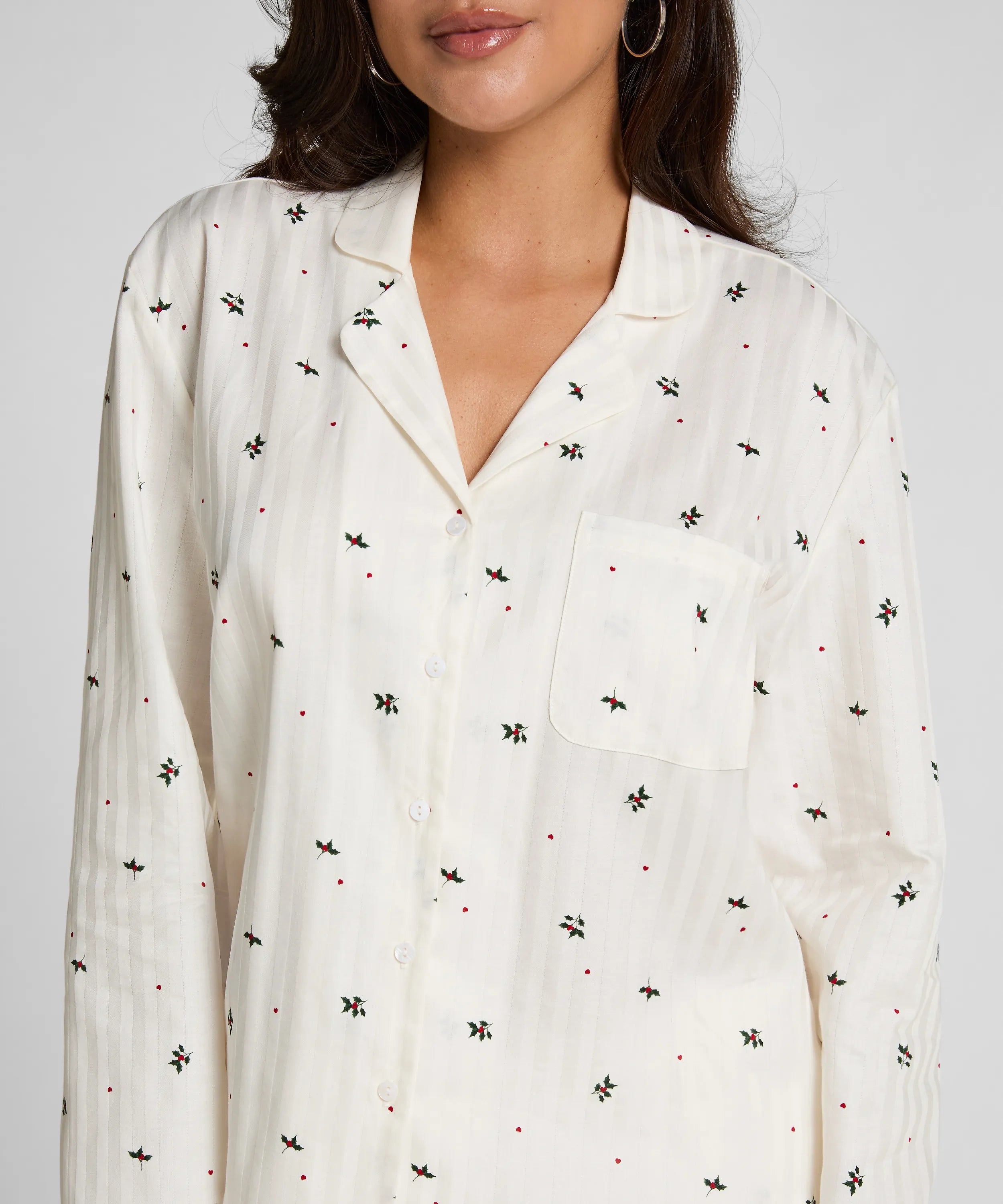Hunkemoller_White_Jacquard Jacket Longsleeve_303619_Gardenia_02