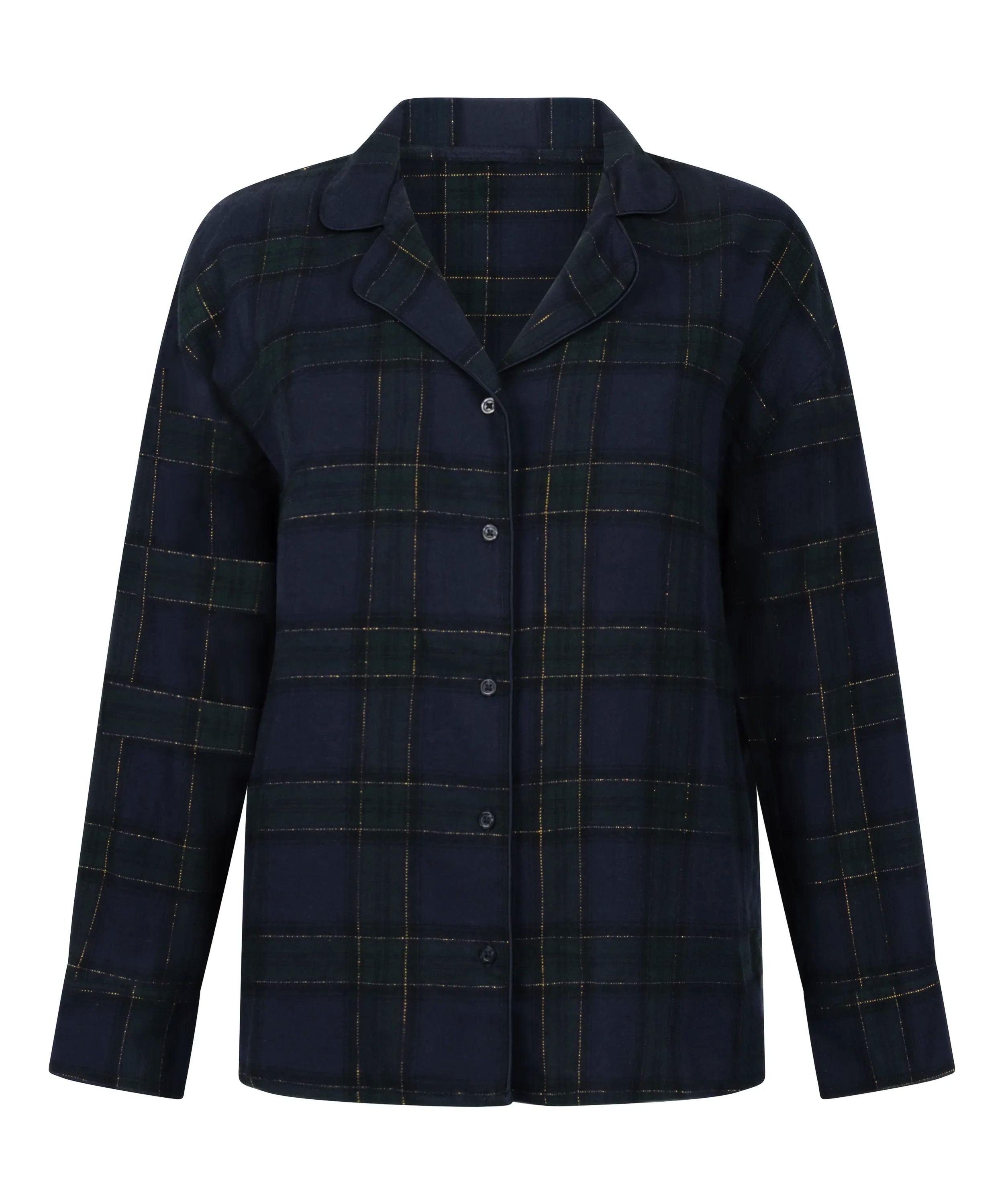 Hunkemoller_Blue_Flannel Pyjama Top_303622_Naval Academy_05
