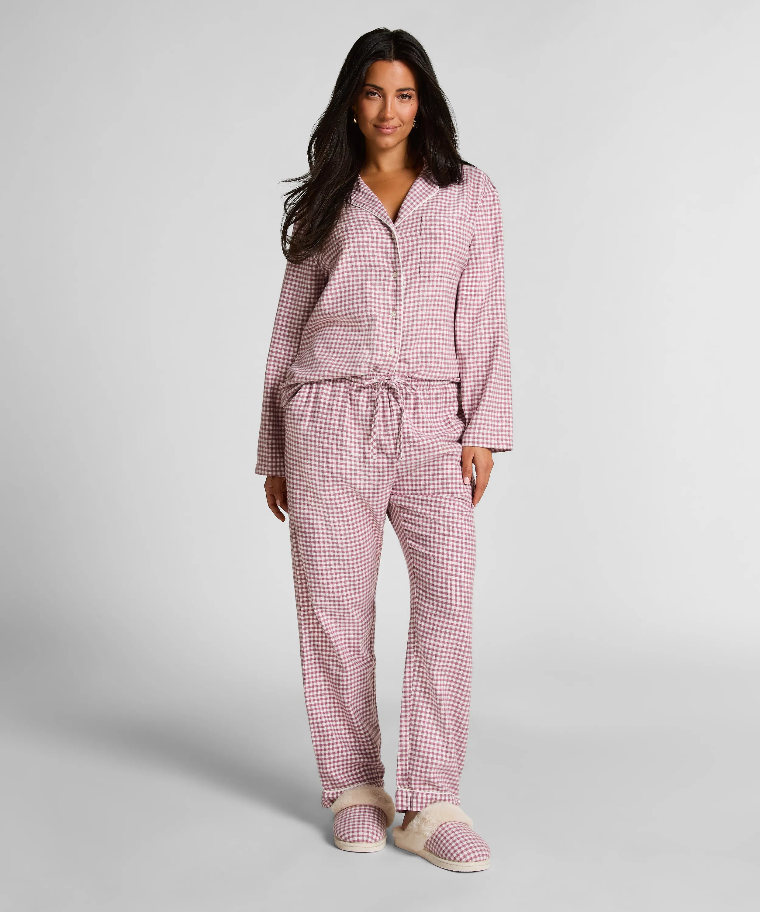 Hunkemoller_Purple_Flannel Pyjama Pants_303634_Wistful Mauve_01