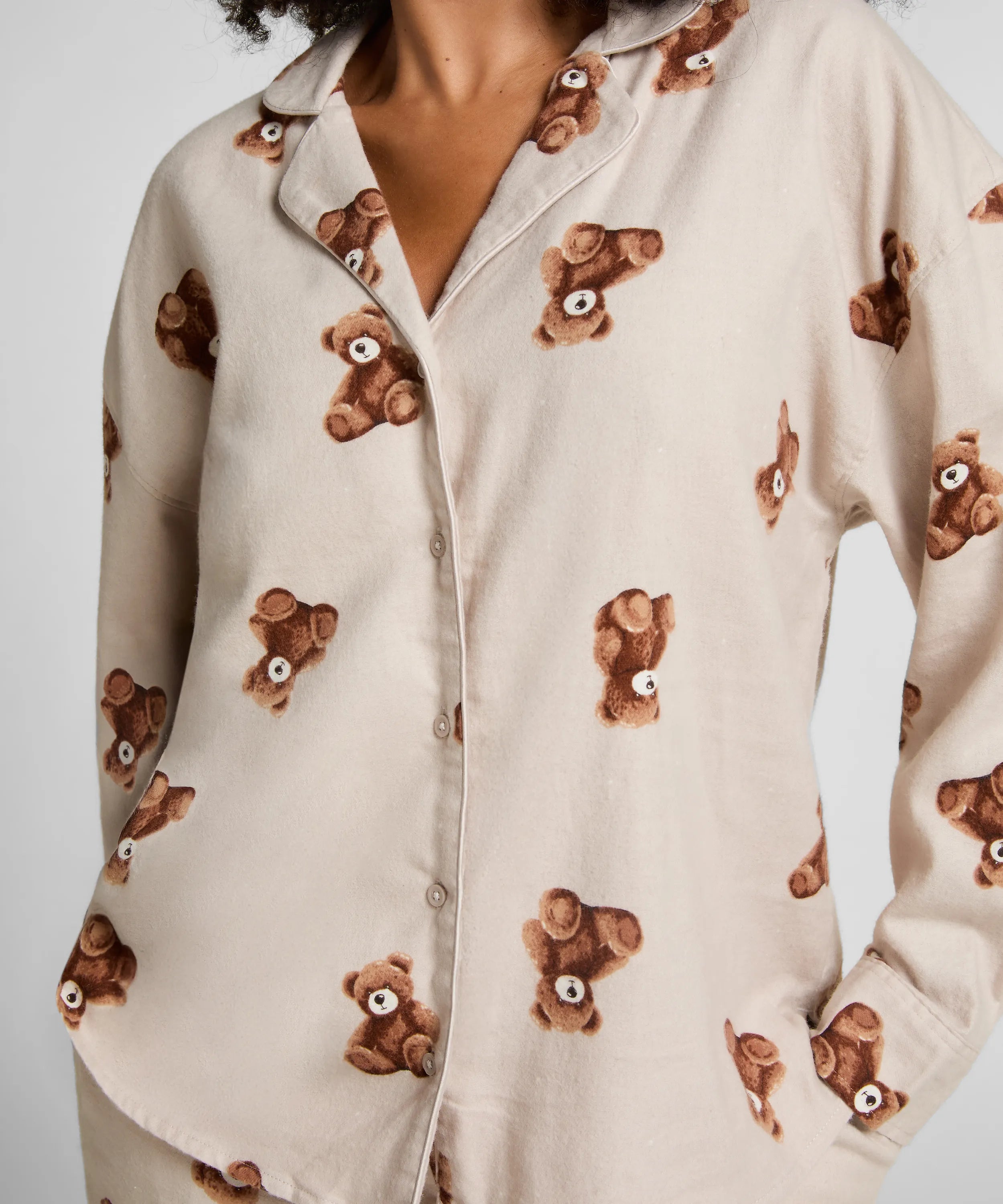 Hunkemoller_Beige_Jacket Flannel Twill Bear_303635_Gray Morn_02