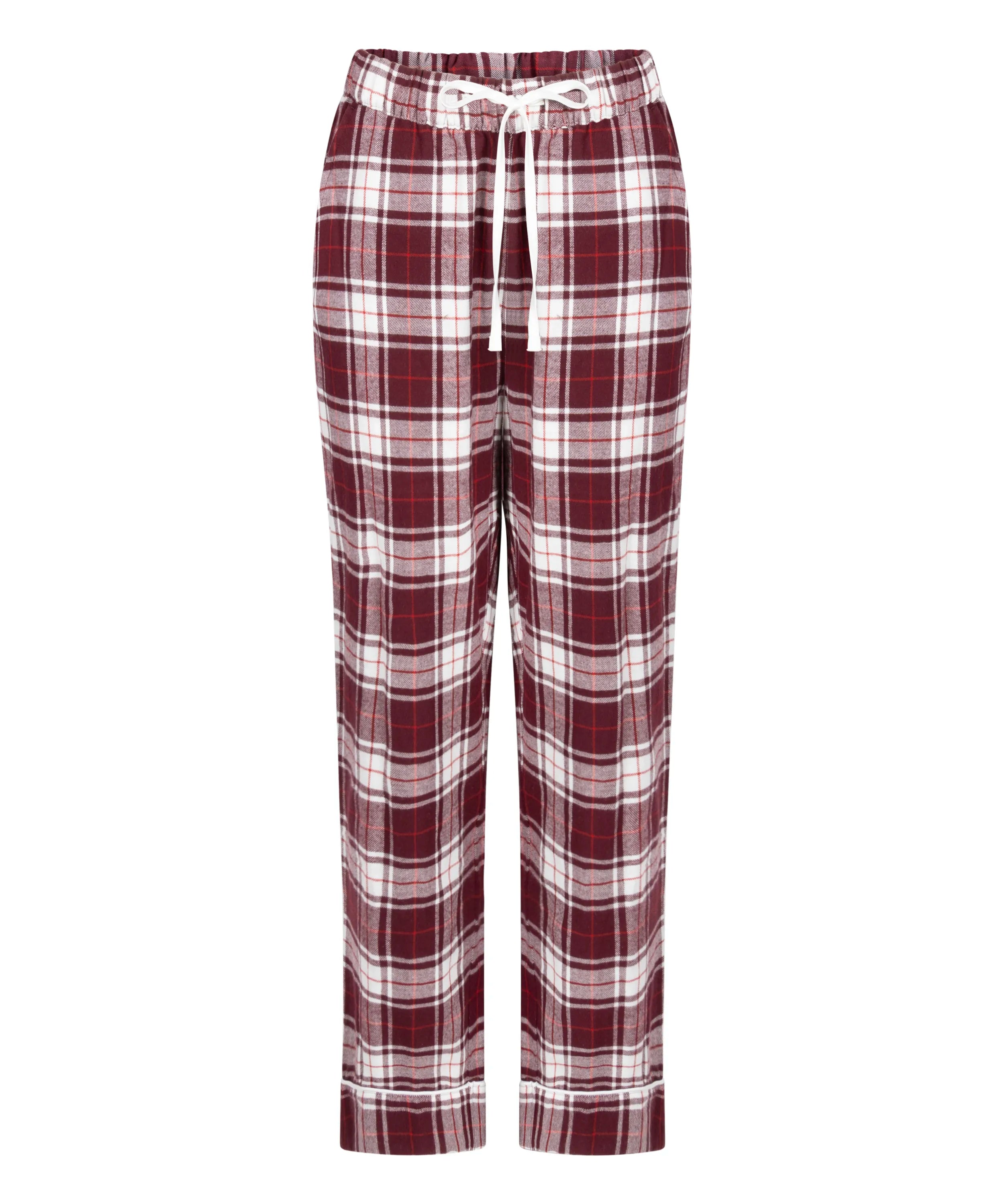 Hunkemoller_Purple_Flannel Pyjama Pants_303637_Windsor Wine_04