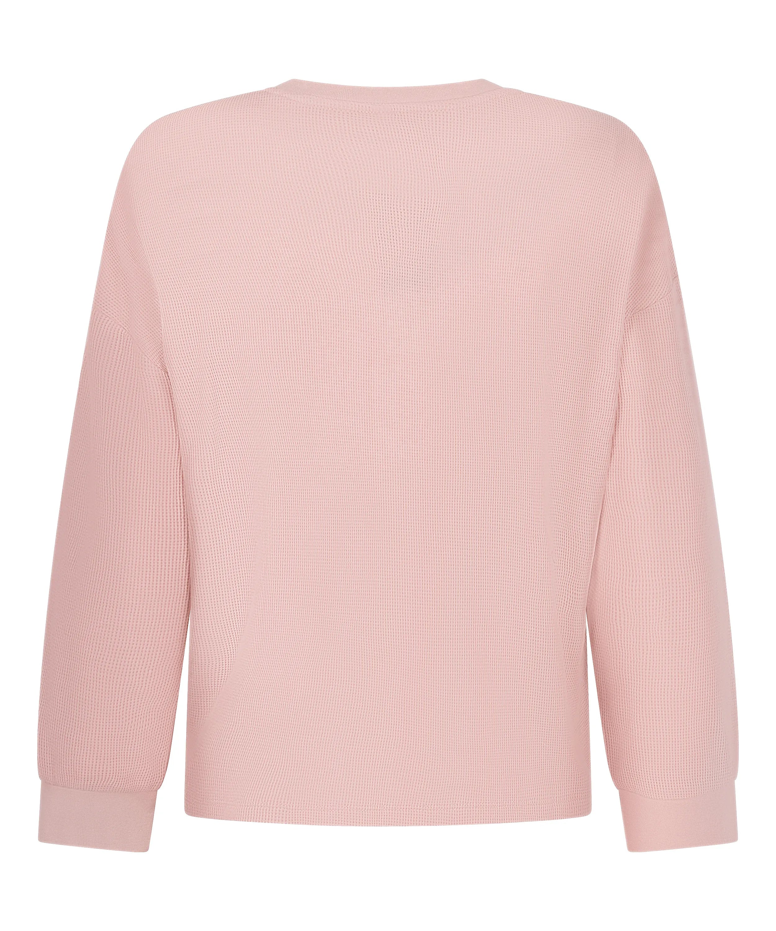 Hunkemoller_Pink_Top Waffle Henley_303647_Pink_06