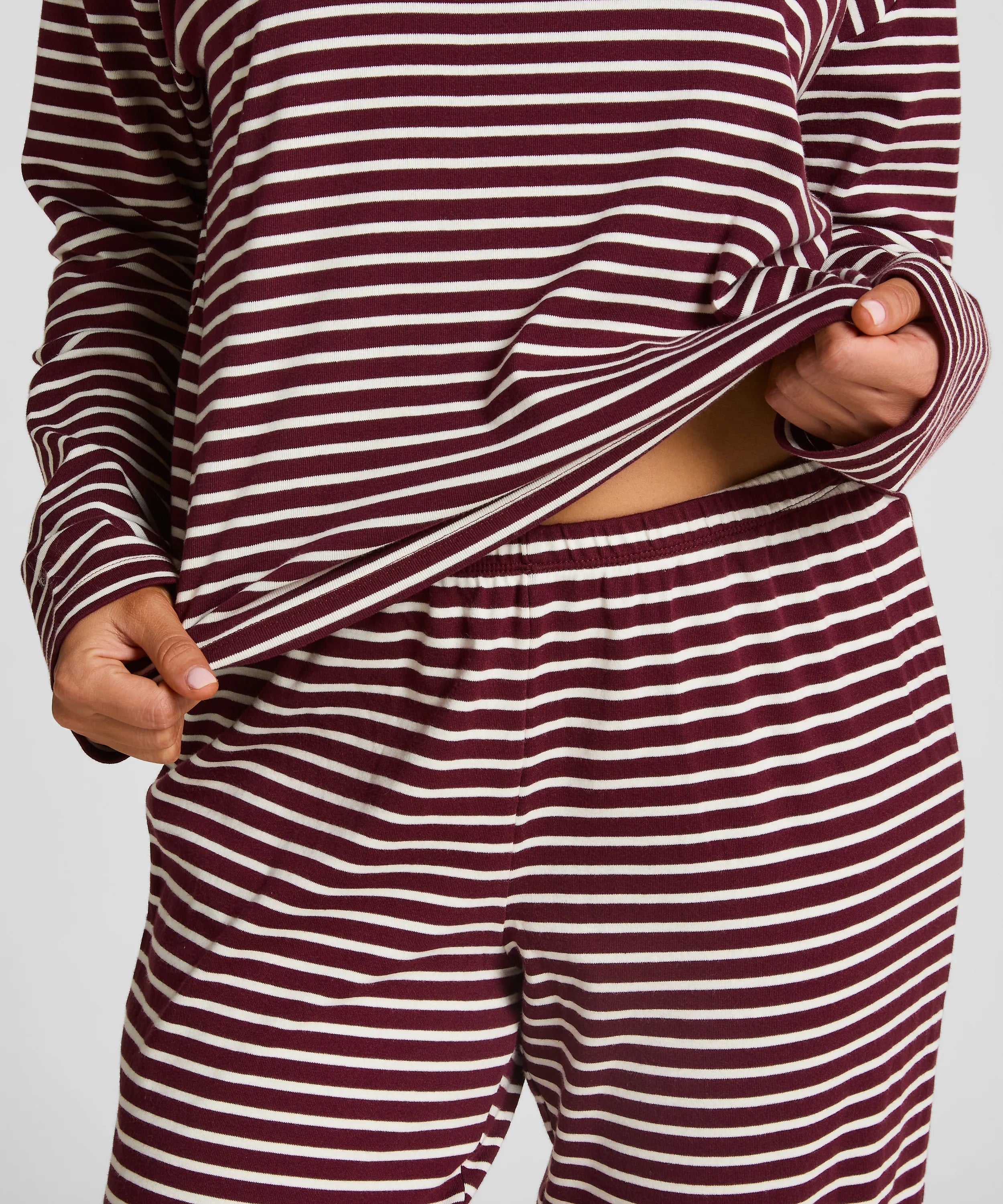 Hunkemoller_Purple_Pyjamaset Cotton Jersey_303652_Windsor Wine_02