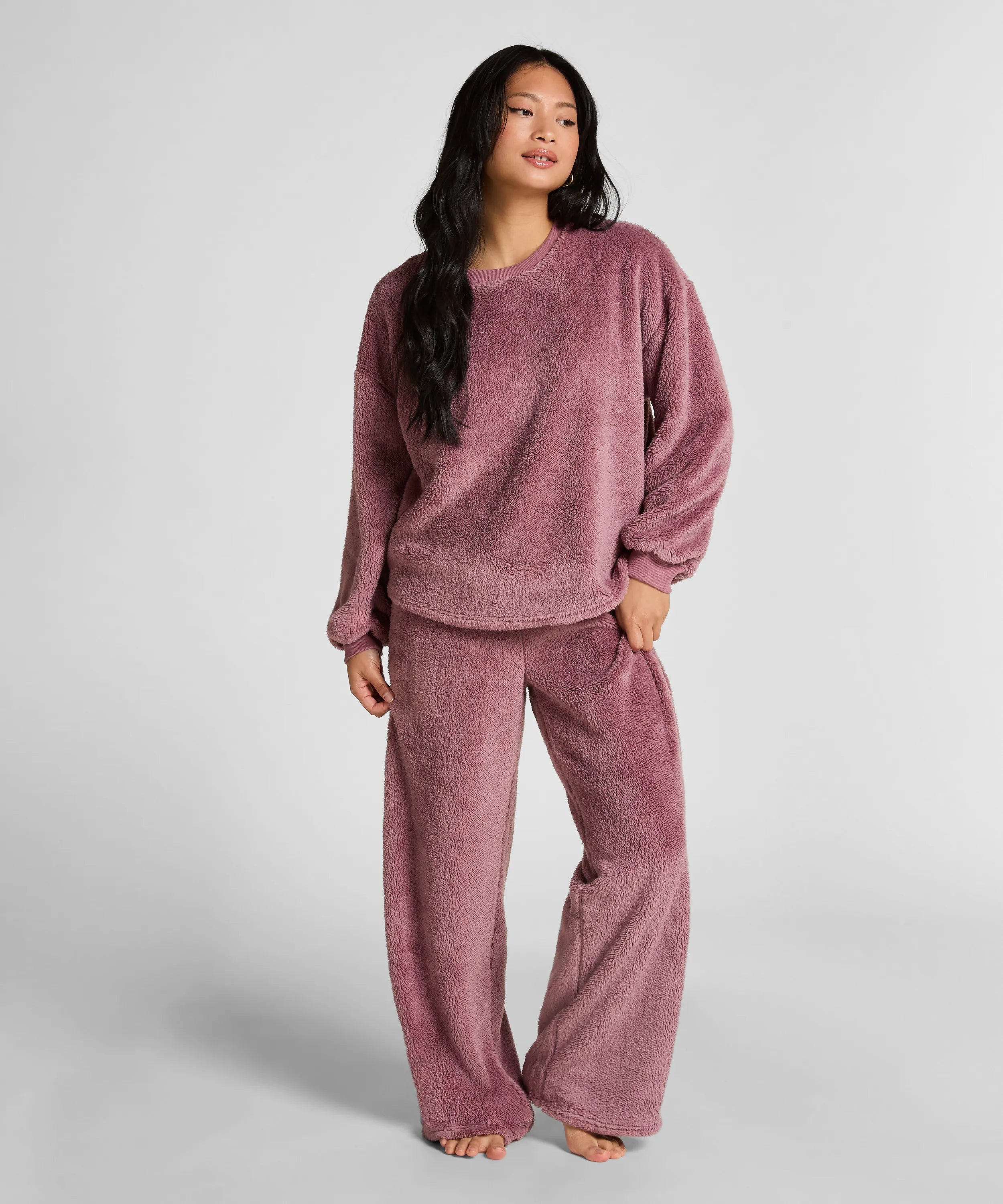 Hunkemoller_Pink_Pant Fluffy Fleece_303661_Pink_01