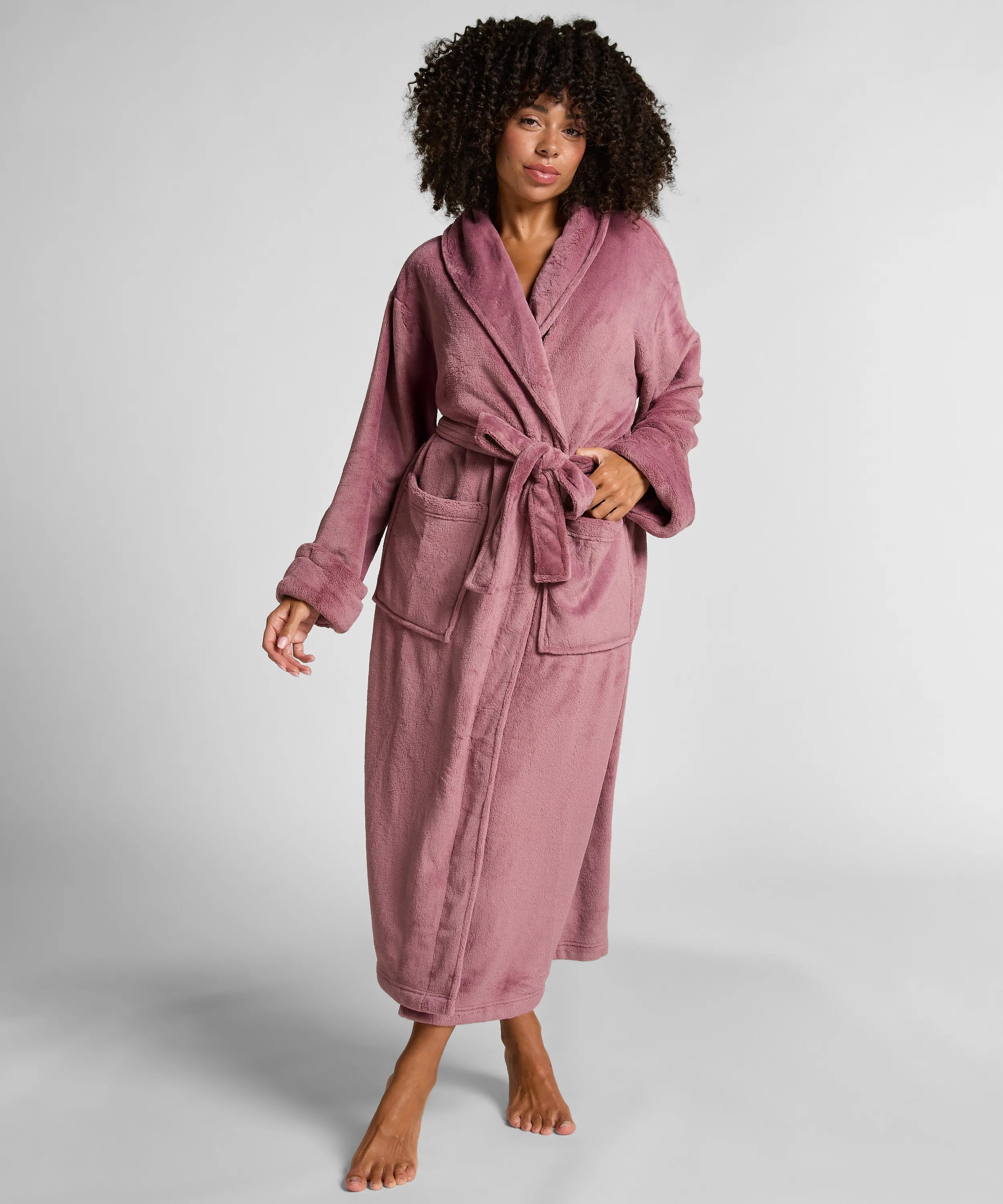 Hunkemoller_Purple_Soft Fleece Bathrobe_303664_HKM Purple_01