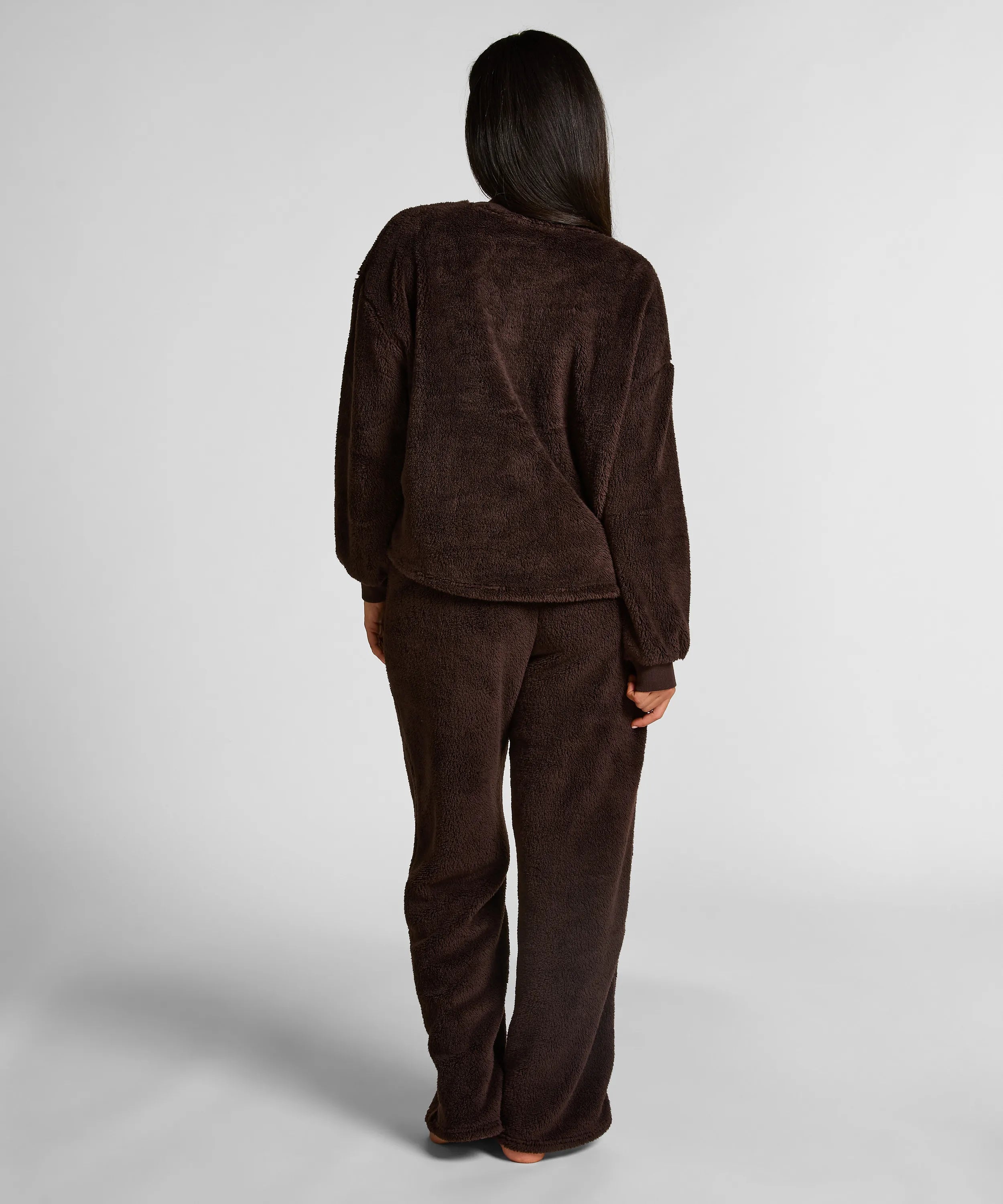 Hunkemoller_Brown_Pant Fluffy Fleece_303675_Cocoa Brown_03
