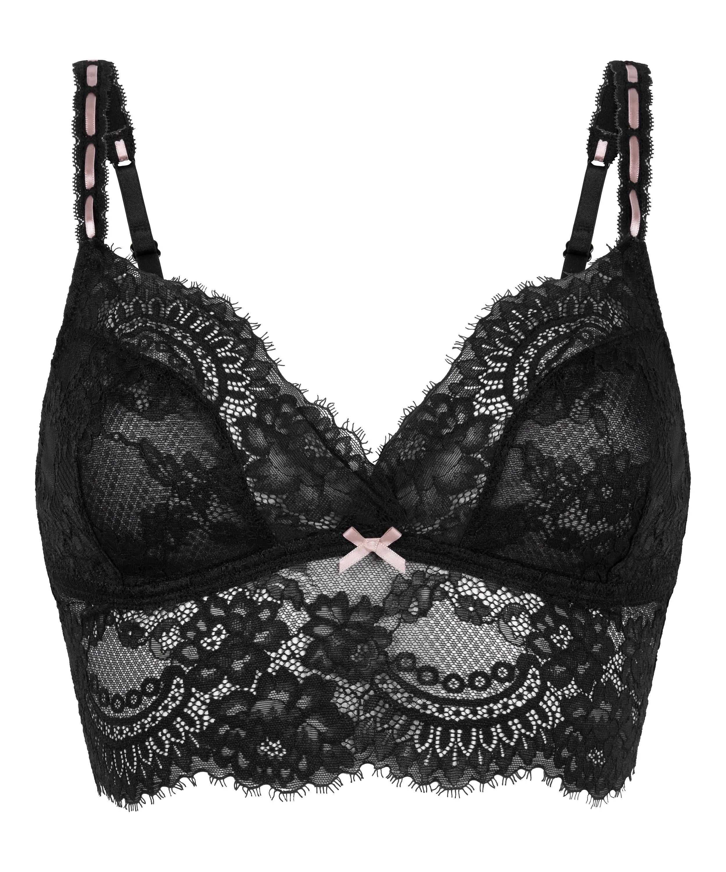 Hunkemoller Black Women Dorothy Bralette SKU: 303965_Black Image 05