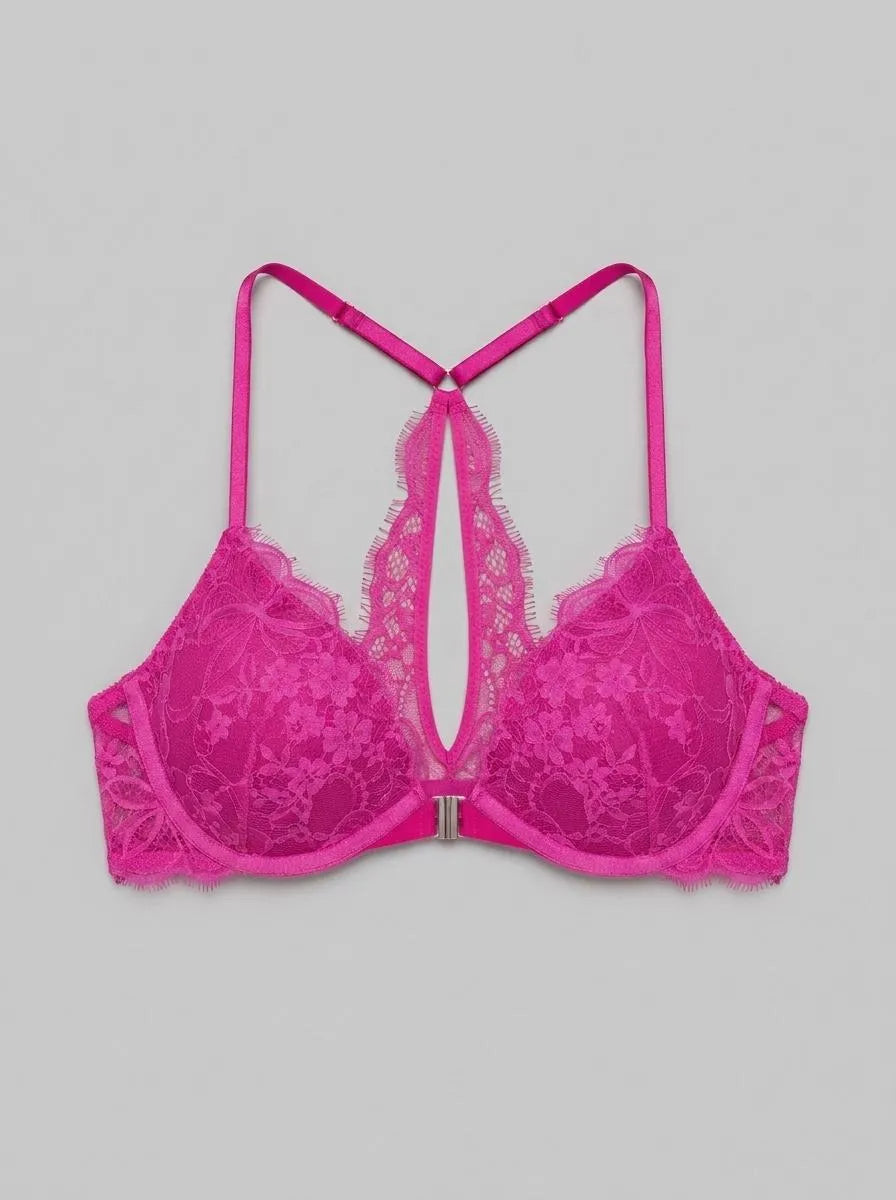Hunkemoller Rose Violet Women Prina Push-Up Bra in Different Cup Sizes SKU: 303974_Rose Violet Image 00