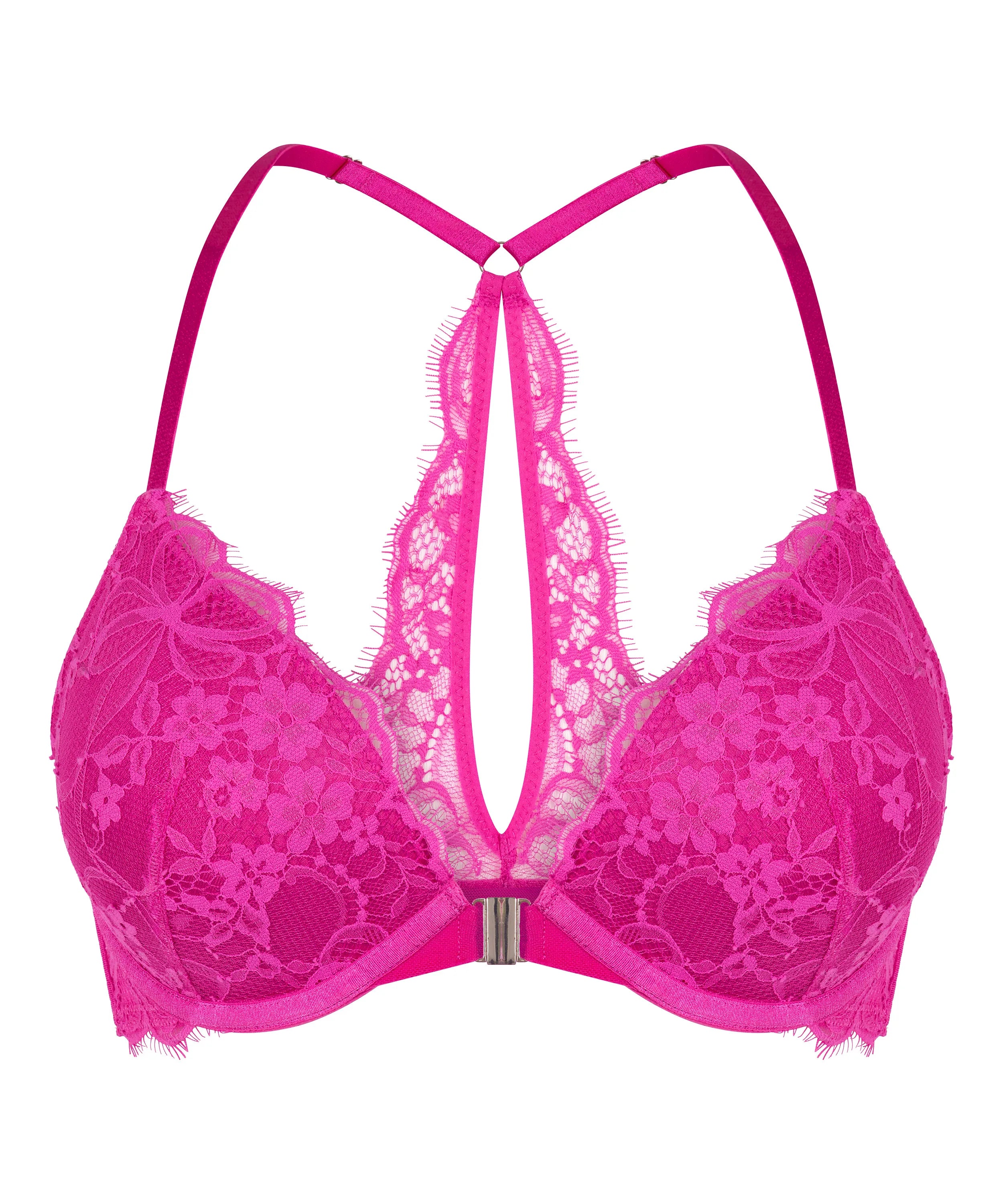 Hunkemoller Rose Violet Women Prina Push-Up Bra in Different Cup Sizes SKU: 303974_Rose Violet Image 05
