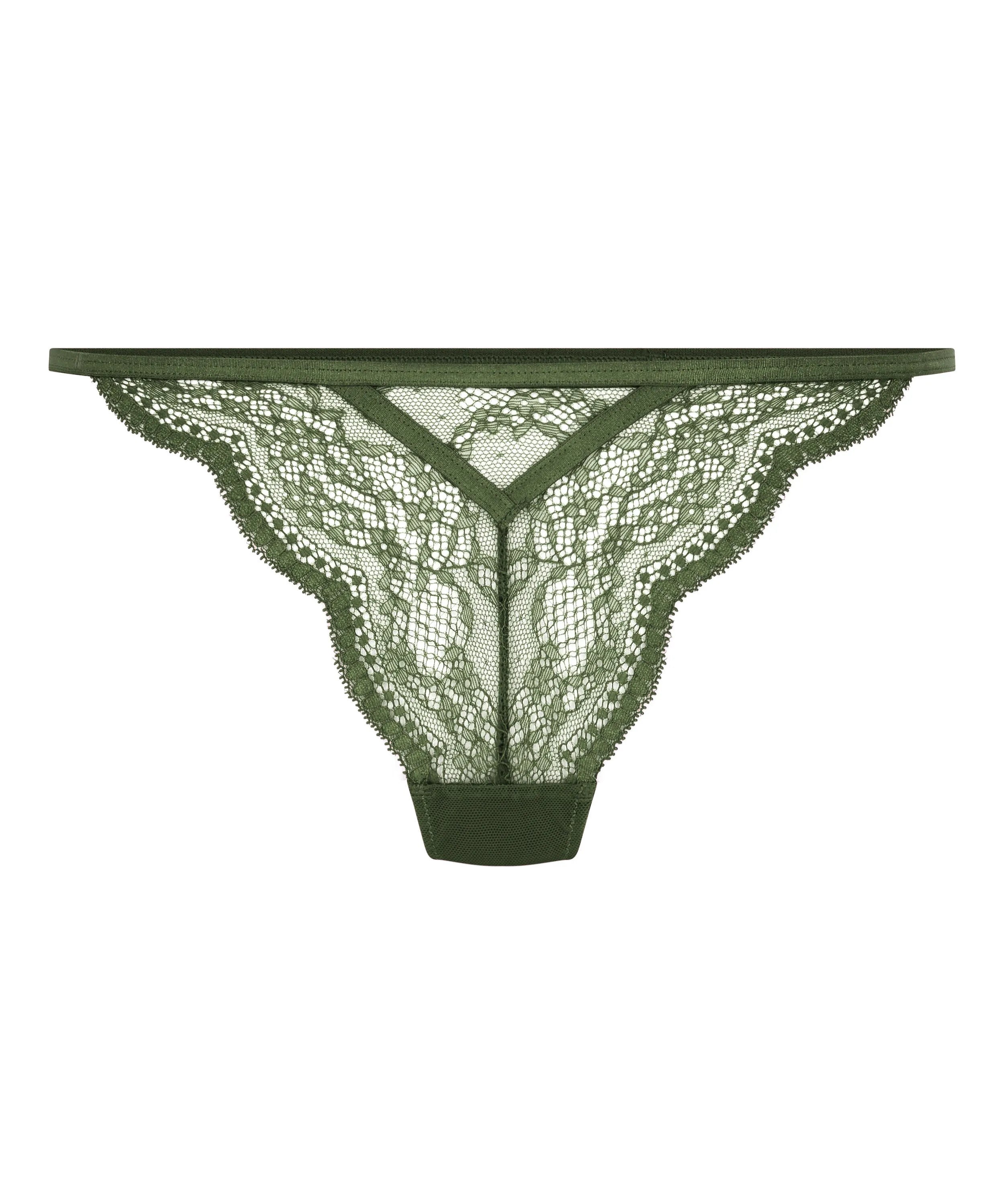 Hunkemoller Green Women Isabelle Thong SKU: 304079_Green Image 04