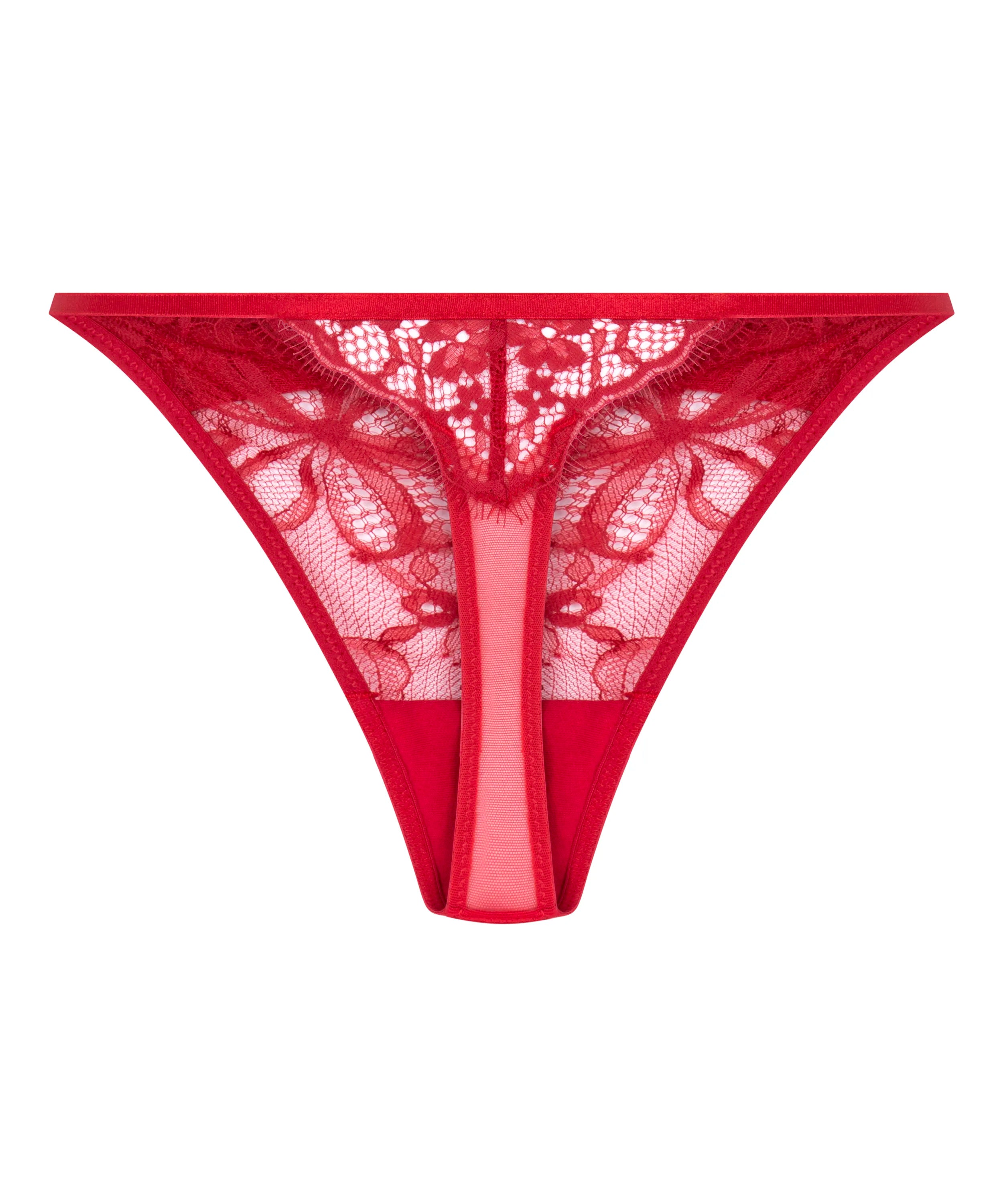 Hunkemoller Chili Pepper Women Marianna Highleg Thong SKU: 304095_Chili Pepper Image 07