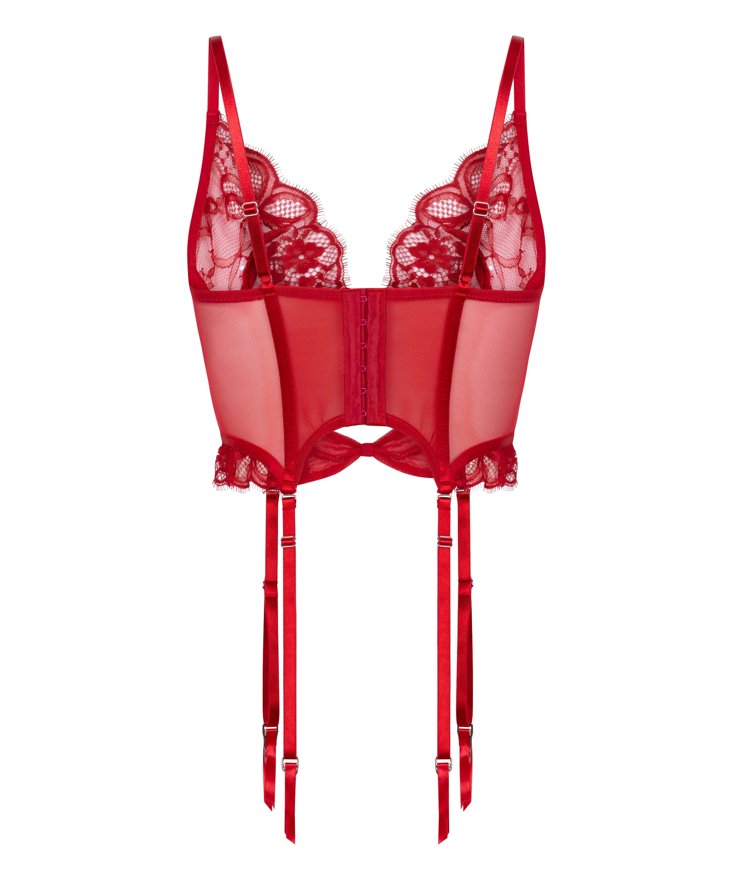 Hunkemoller Chili Pepper Women Marianna Bustier in Different Cup Sizes SKU: 304110_Chili Pepper Image 01