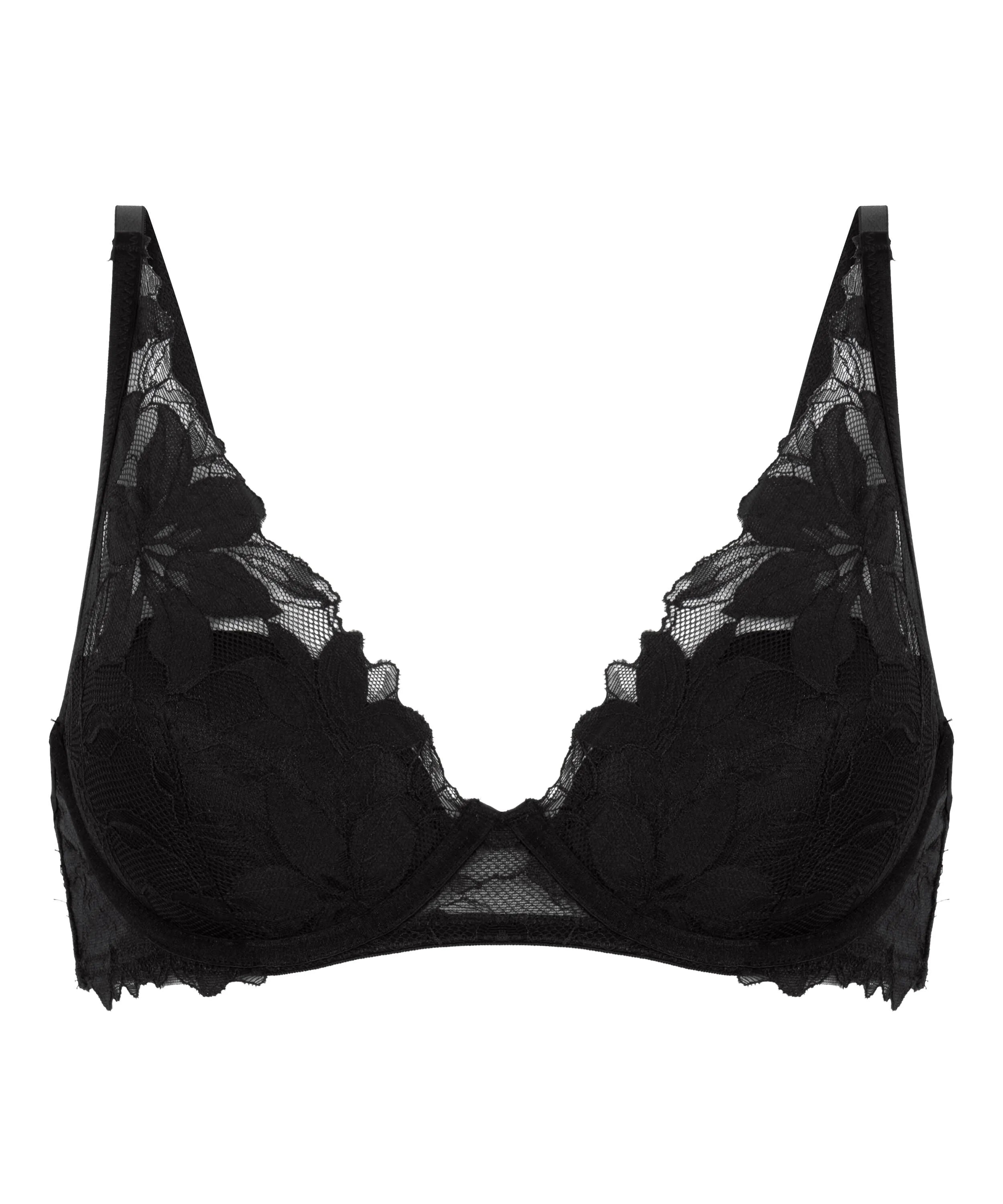 Hunkemoller Black Women Ingrid Padded Underwired Bra SKU: 304111_Black Image 05