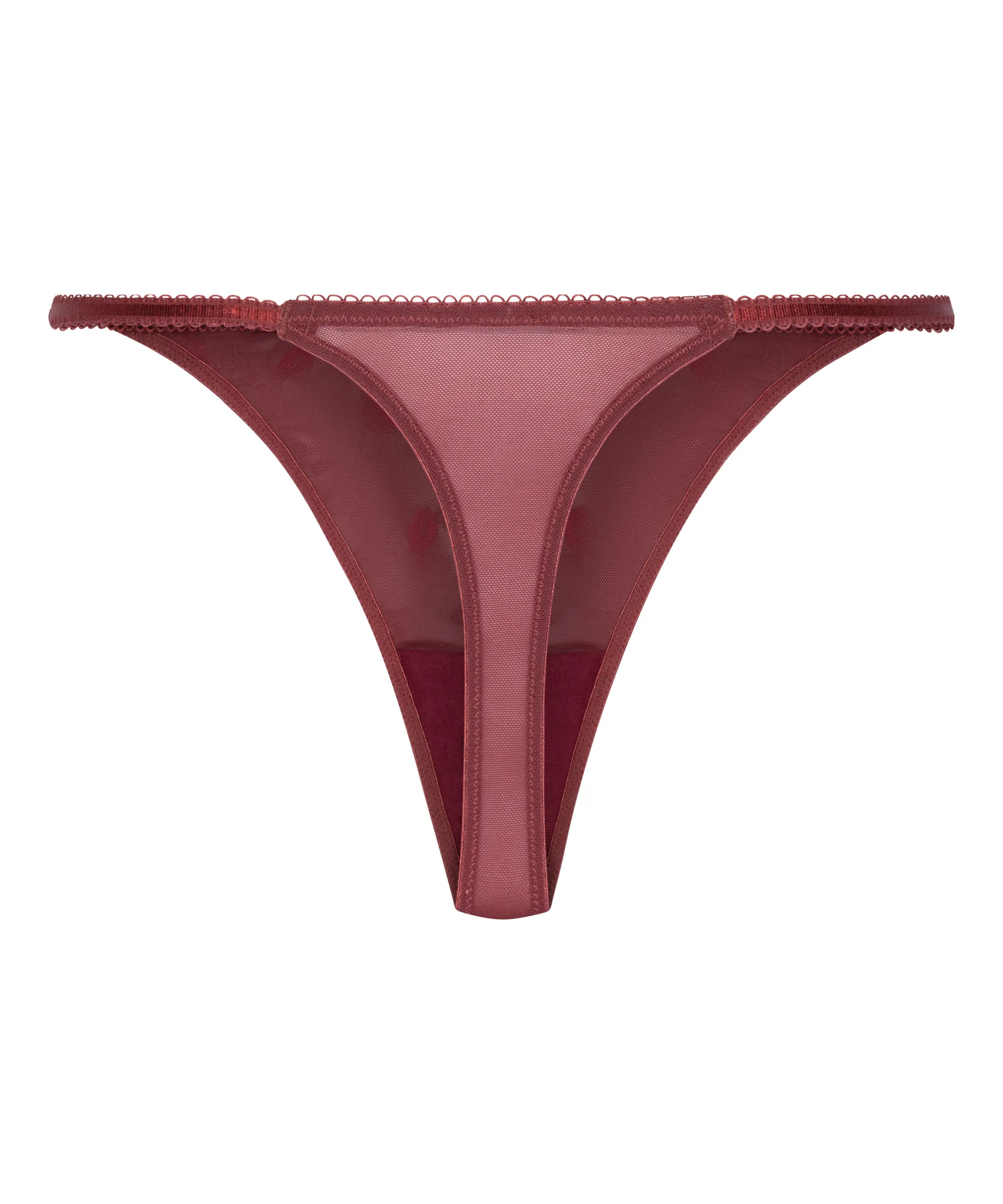 Hunkemoller Cabernet Women Frida Highleg Thong SKU: 304120_Cabernet Image 05