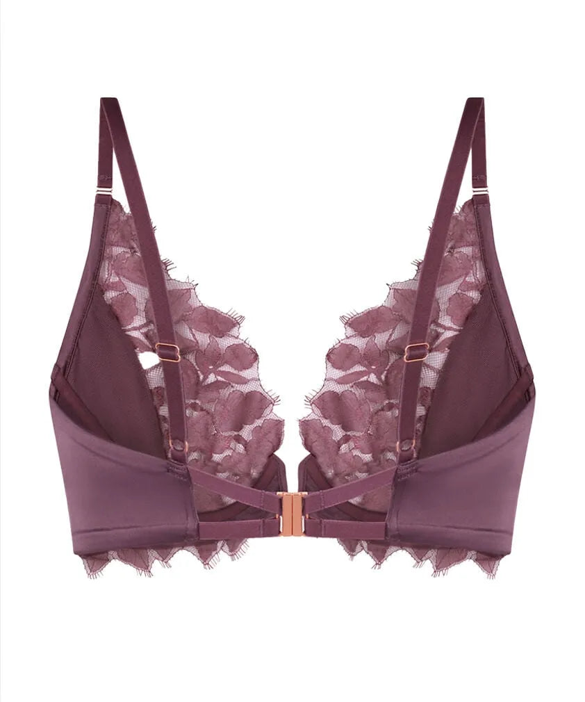 Hunkemoller Purple Women Malou Non-Padded Underwired Bra SKU: 304122_Purple Image 06