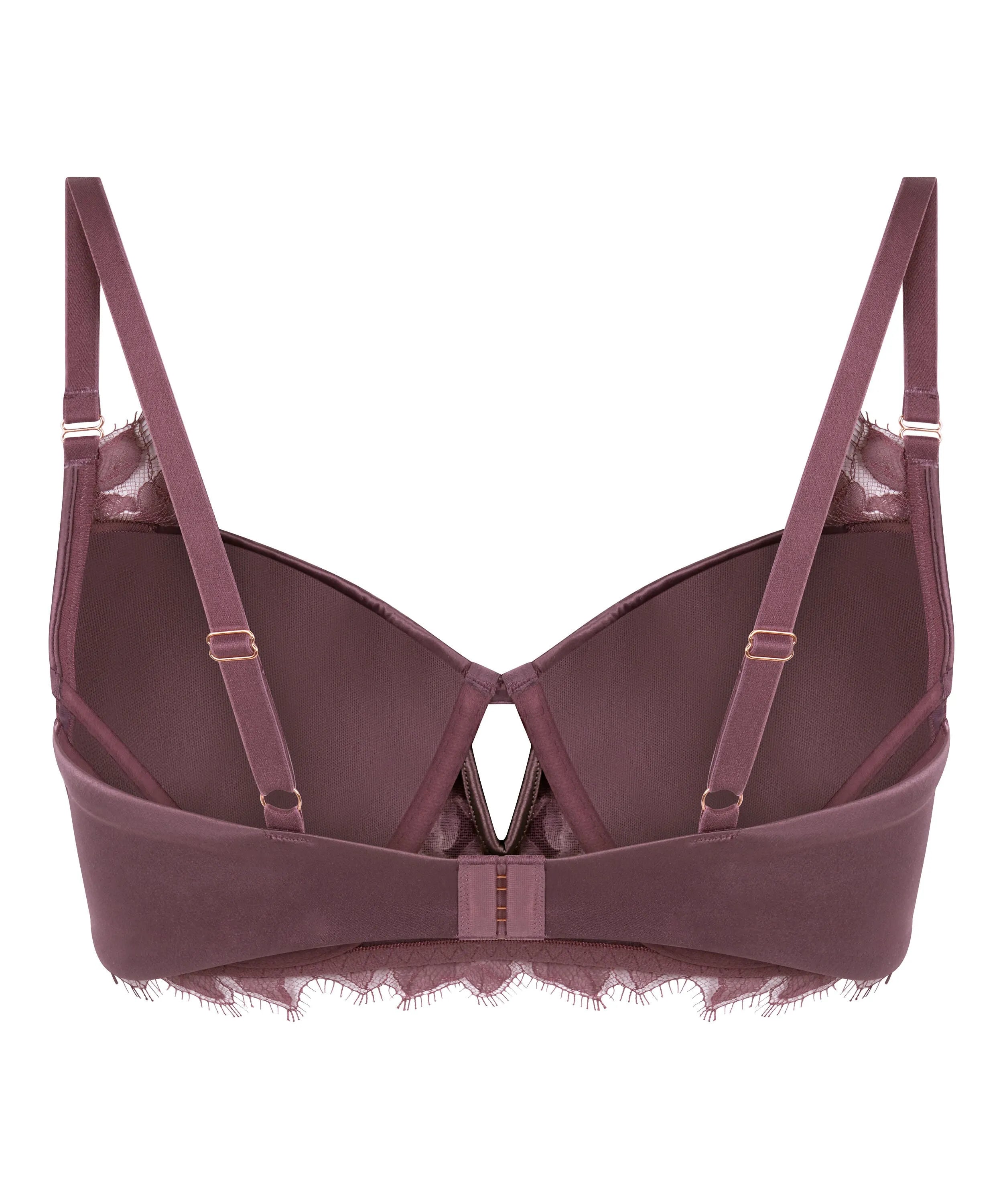 Hunkemoller Purple Women Malou Padded Underwired Bra SKU: 304141_Purple Image 08