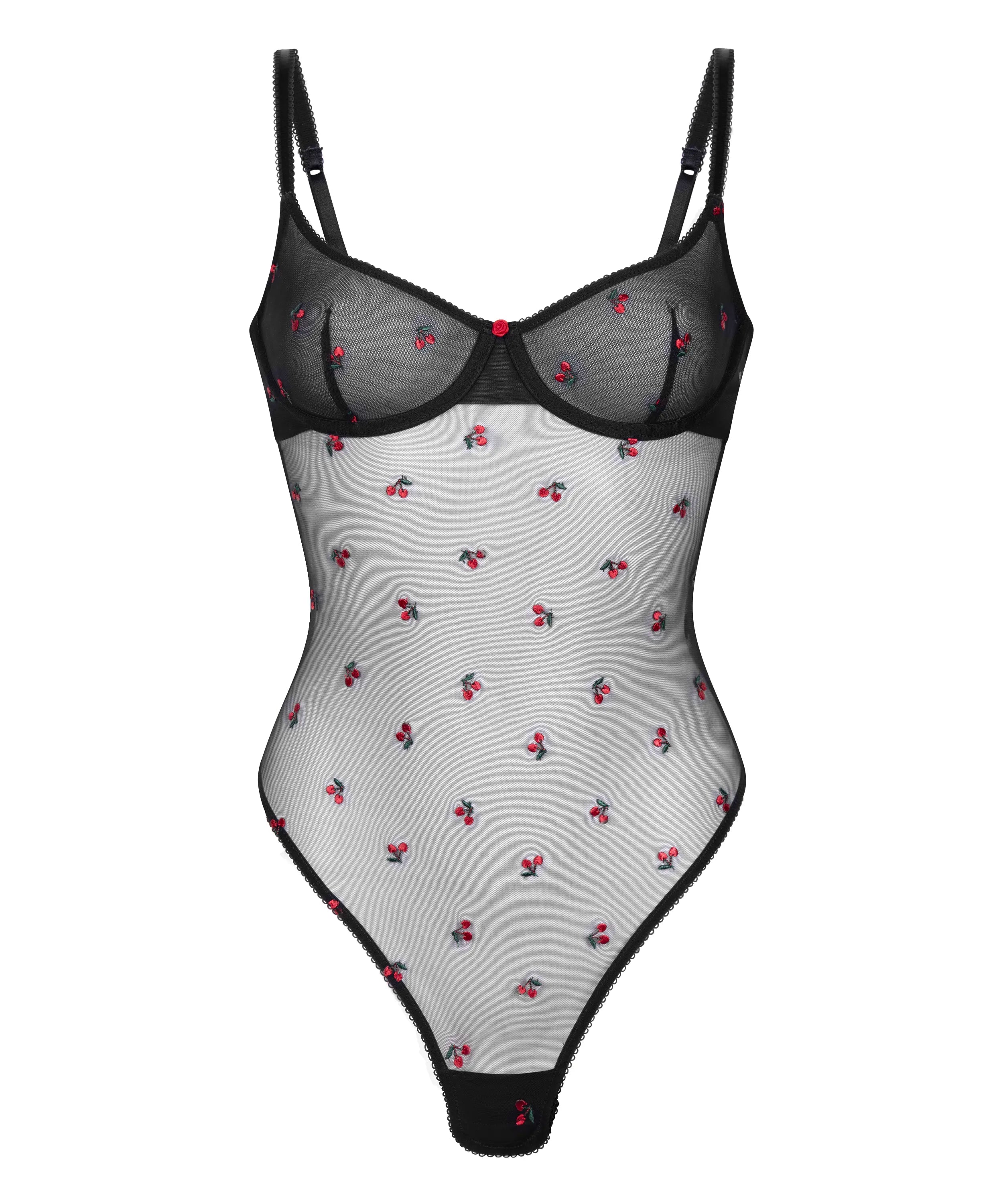 Hunkemoller Caviar Women Chelsey Body in Different Cup Sizes SKU: 304176_Caviar Image 07