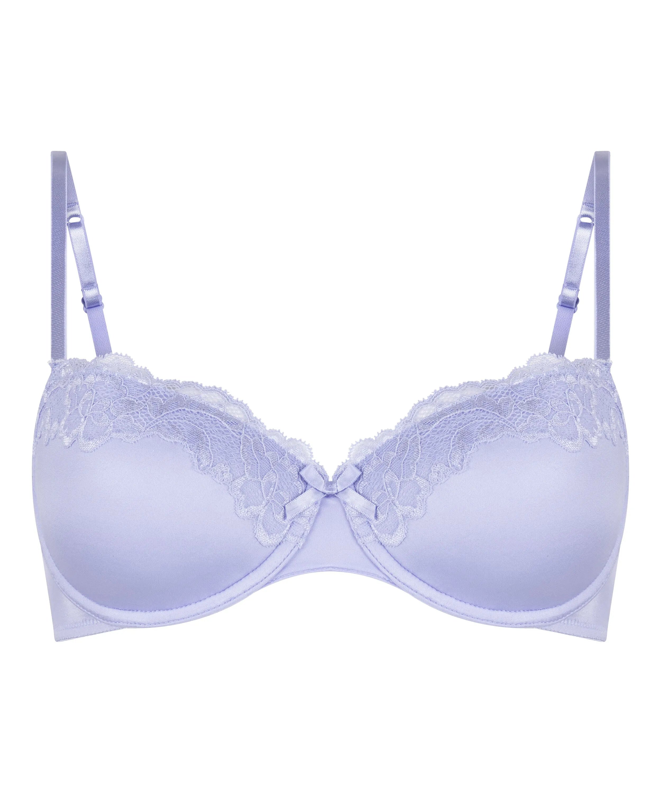Hunkemoller Purple Women Lace & Shine Padded Underwired Bra SKU: 304181_Purple Image 05