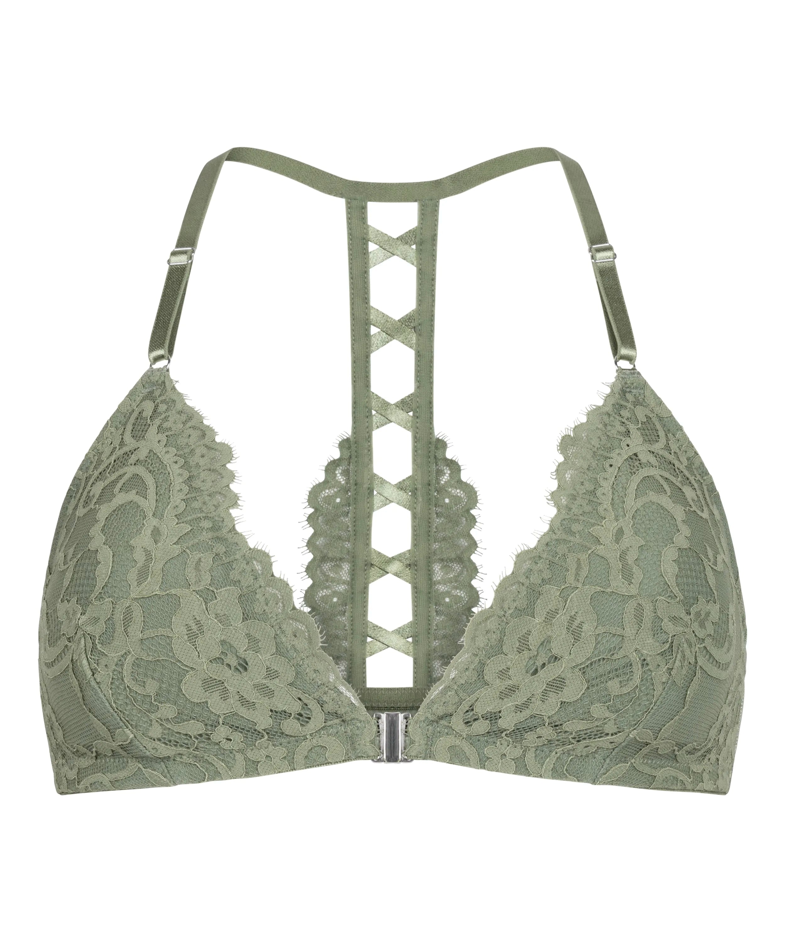 Hunkemoller Green Women Valora Bralette SKU: 304325_Green Image 05