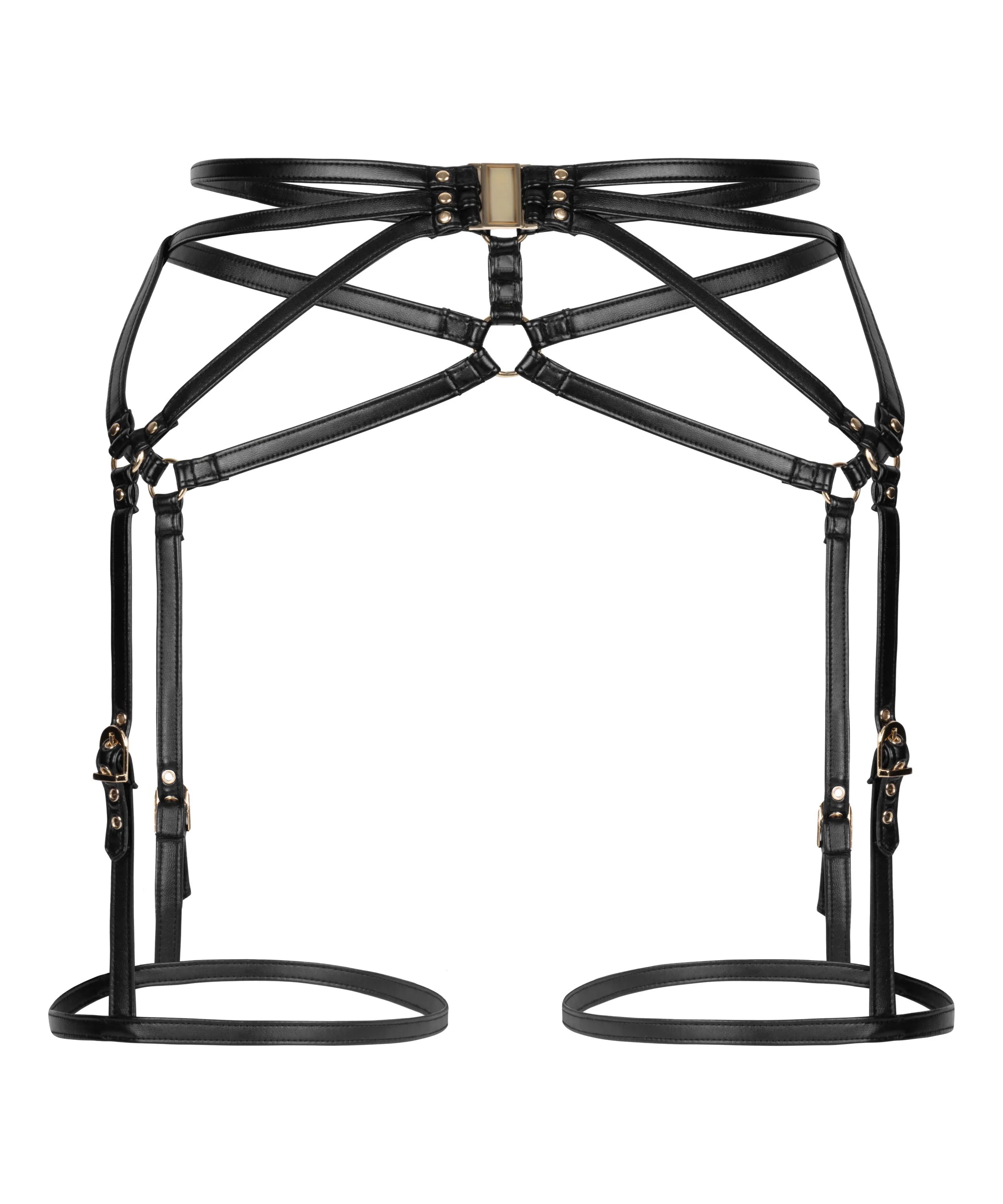 Hunkemoller Black Women Suspenderbelt SKU: 304474_Black Image 05