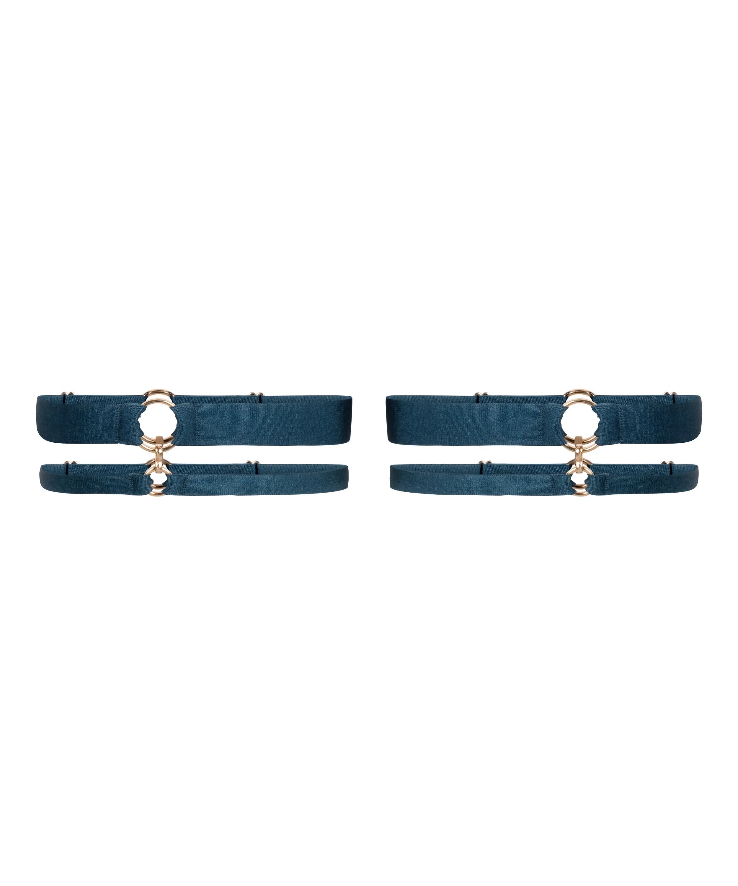 Hunkemoller Blue Women Elastic Leg Garters SKU: 304494_Blue Image 04