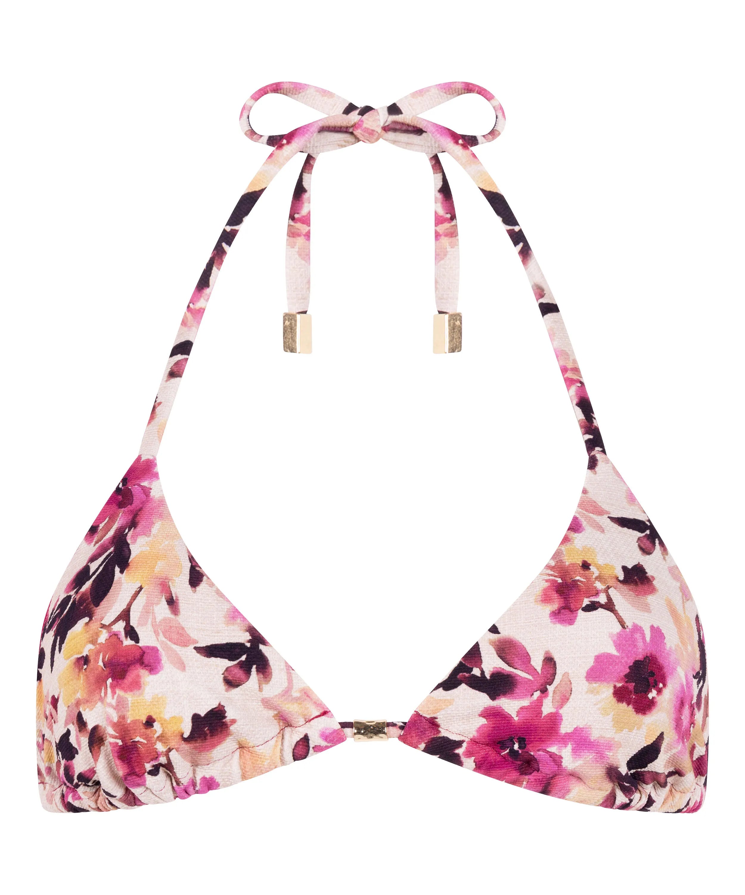 Hunkemoller Tan Women Lagos Triangle Bikini Top SKU: 304504_Tan Image 05