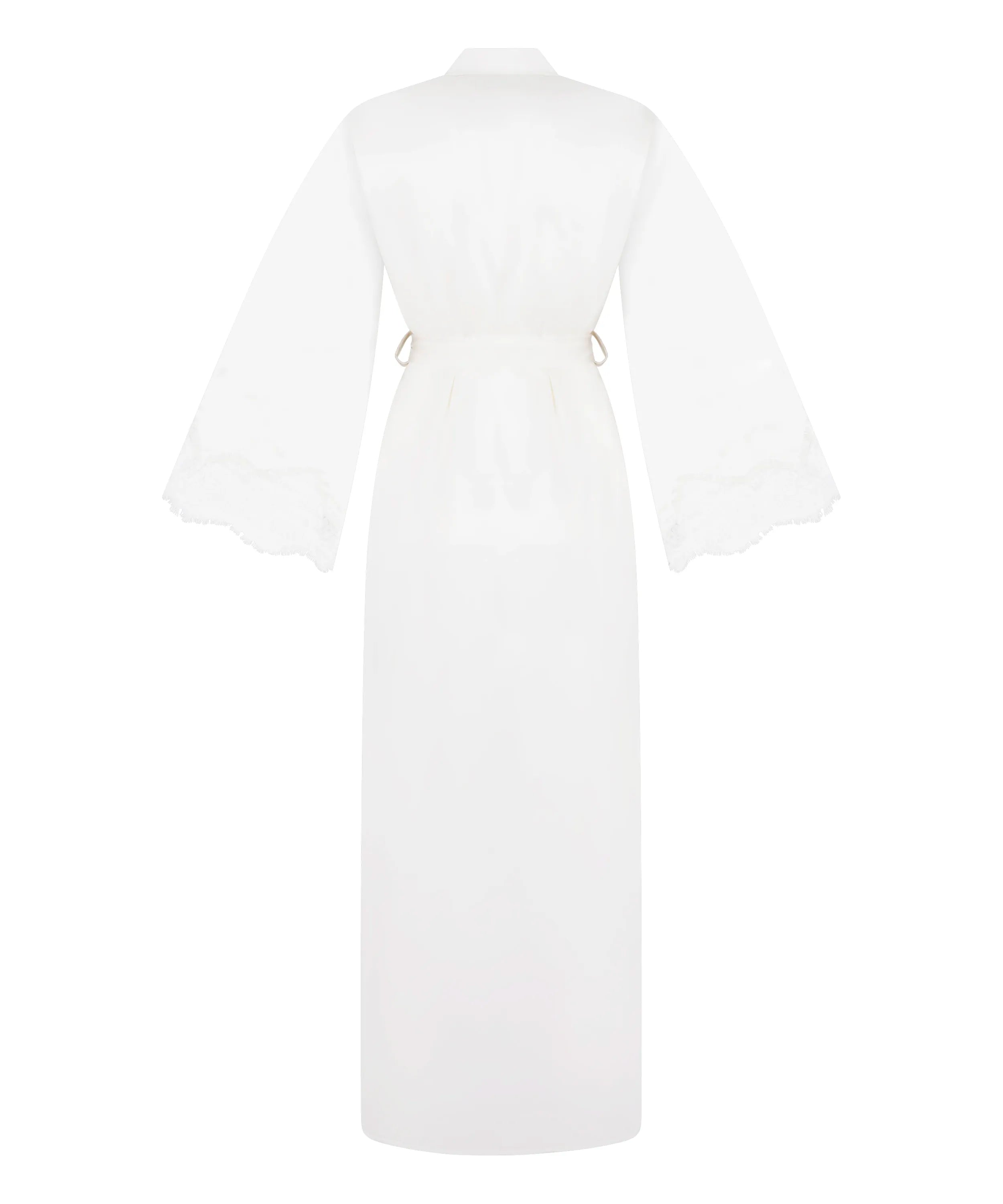 Hunkemoller Gardenia Women Kimono Long Satin Valerie SKU: 304581_Gardenia Image 05