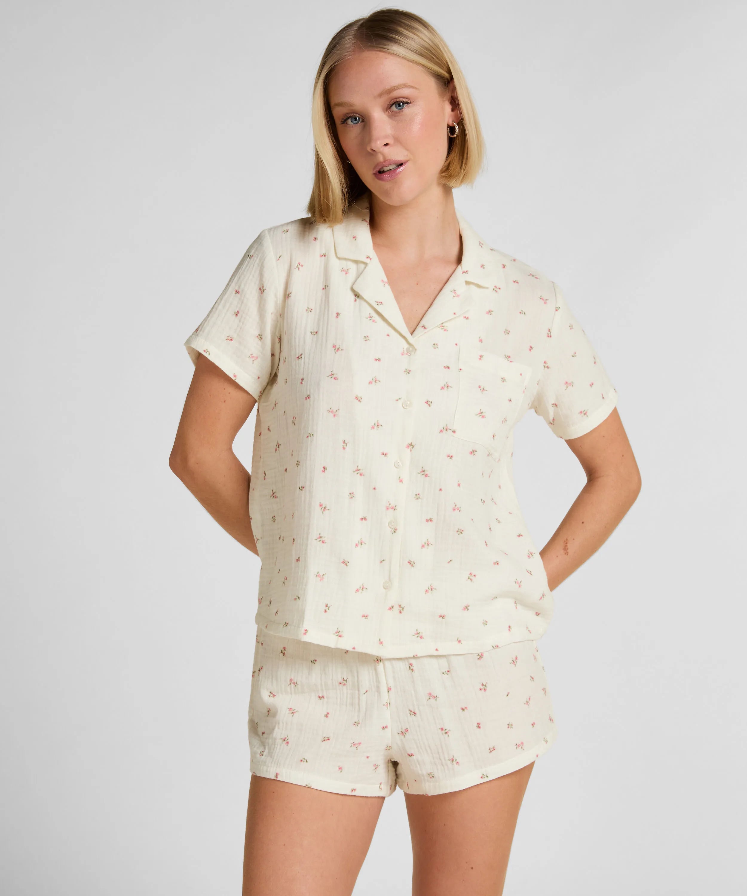 Hunkemoller White Women Muslin Jacket SKU: 304588_White Image 03