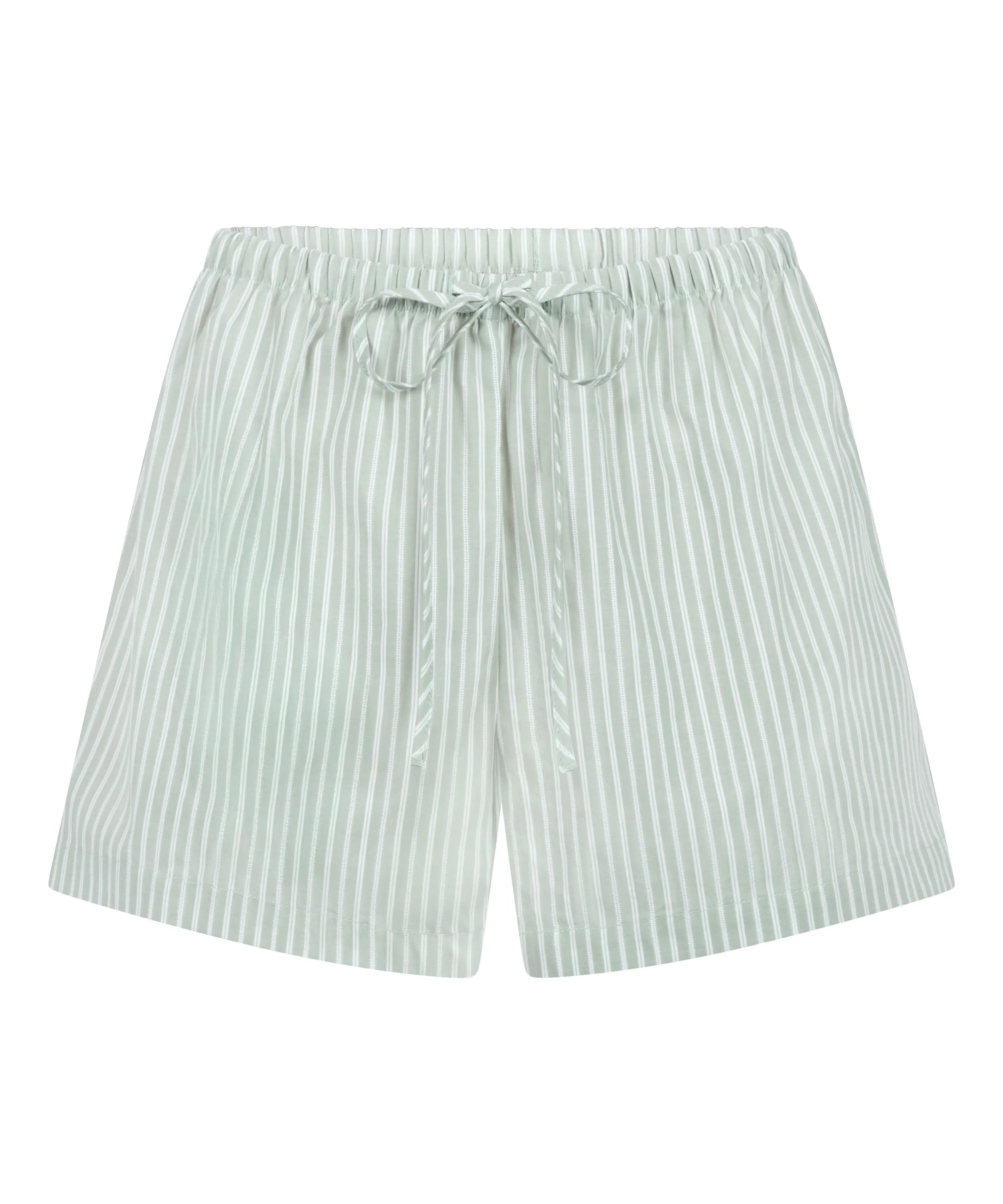 Hunkemoller Green Women Stripe Woven Short SKU: 304596_Green Image 04