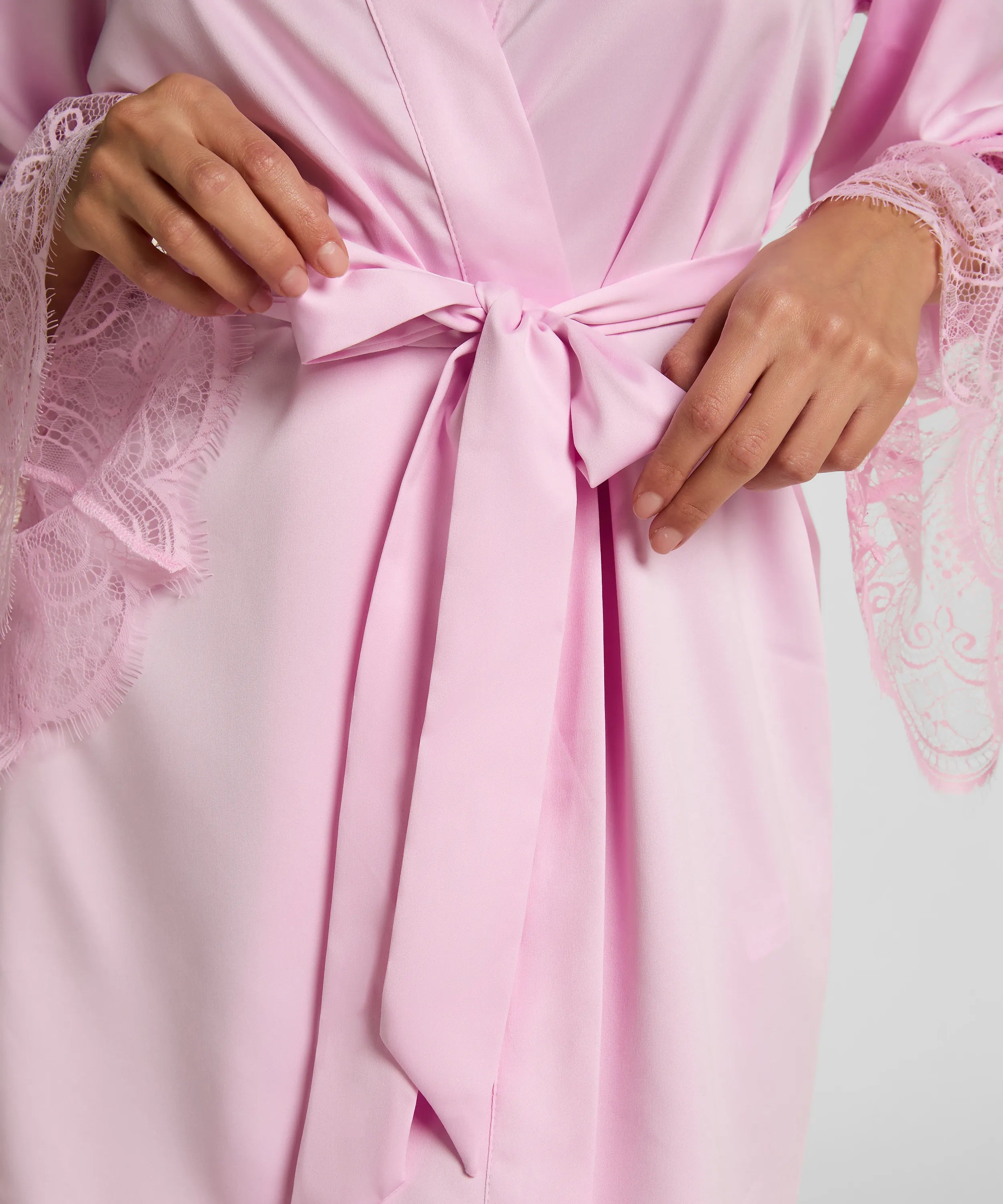 Hunkemoller Pirouette Women Satin Kimono SKU: 304603_Pirouette Image 02