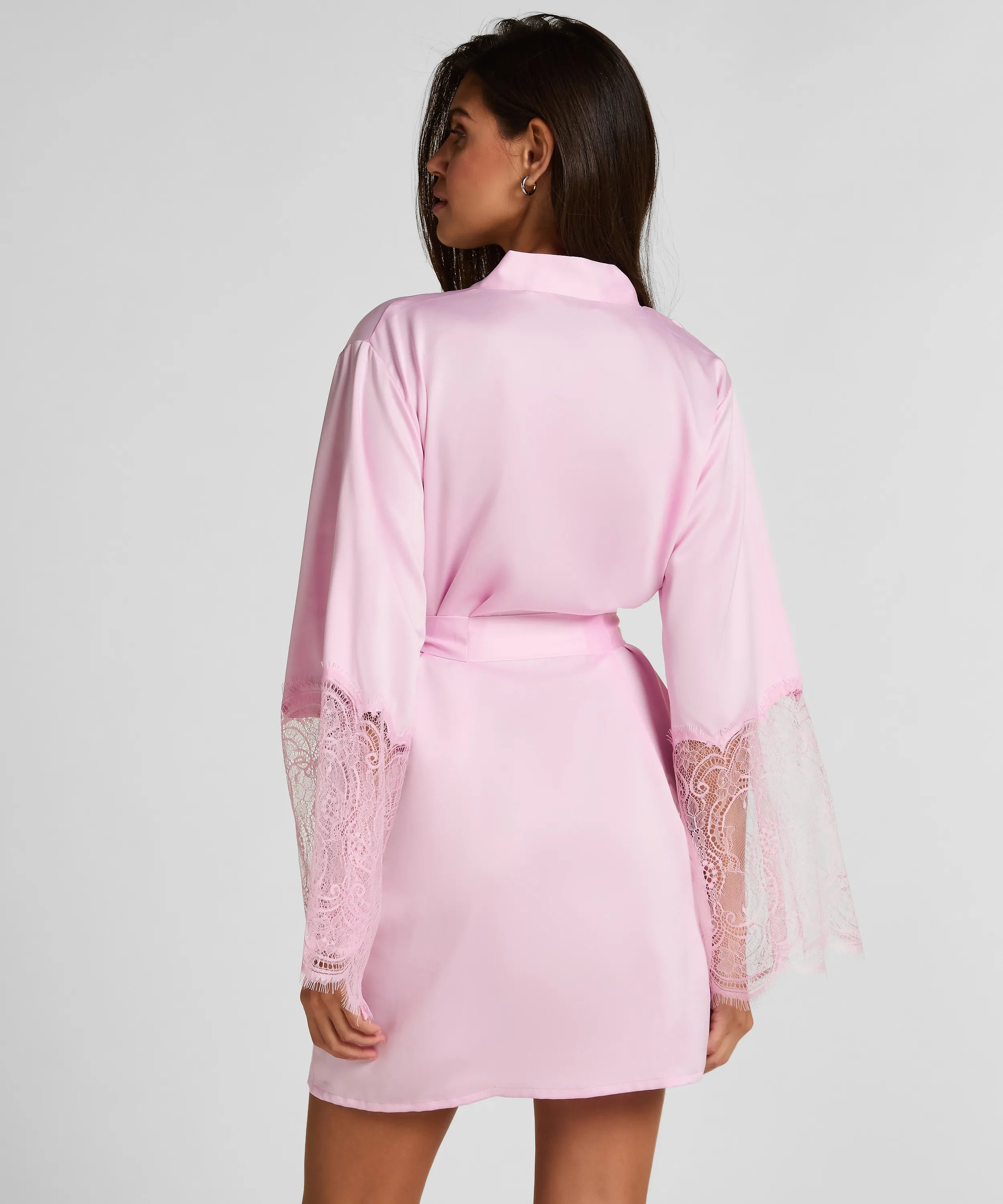 Hunkemoller Pirouette Women Satin Kimono SKU: 304603_Pirouette Image 03